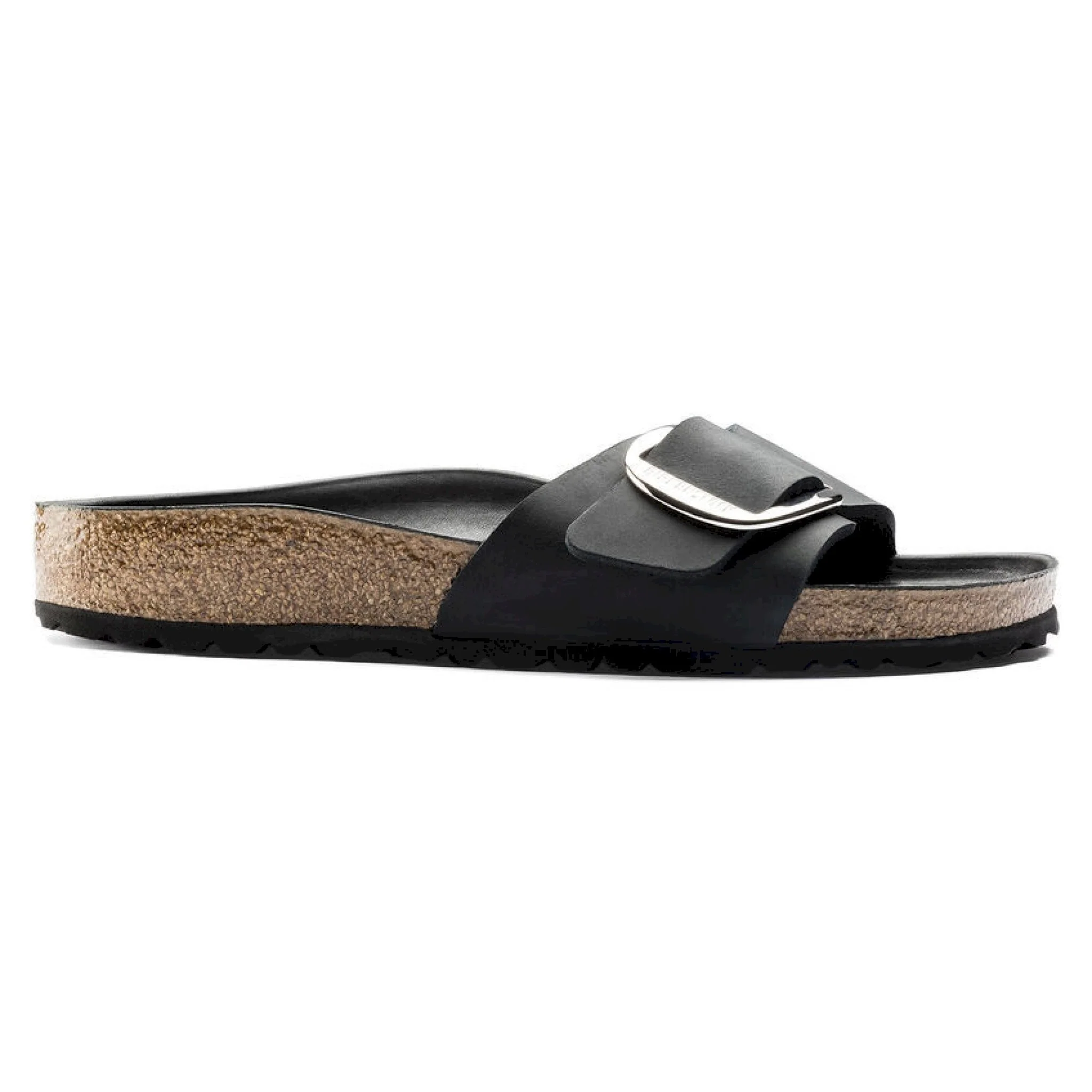 Birkenstock madrid big buckle black oiled leather calzata stretta - immagine 6