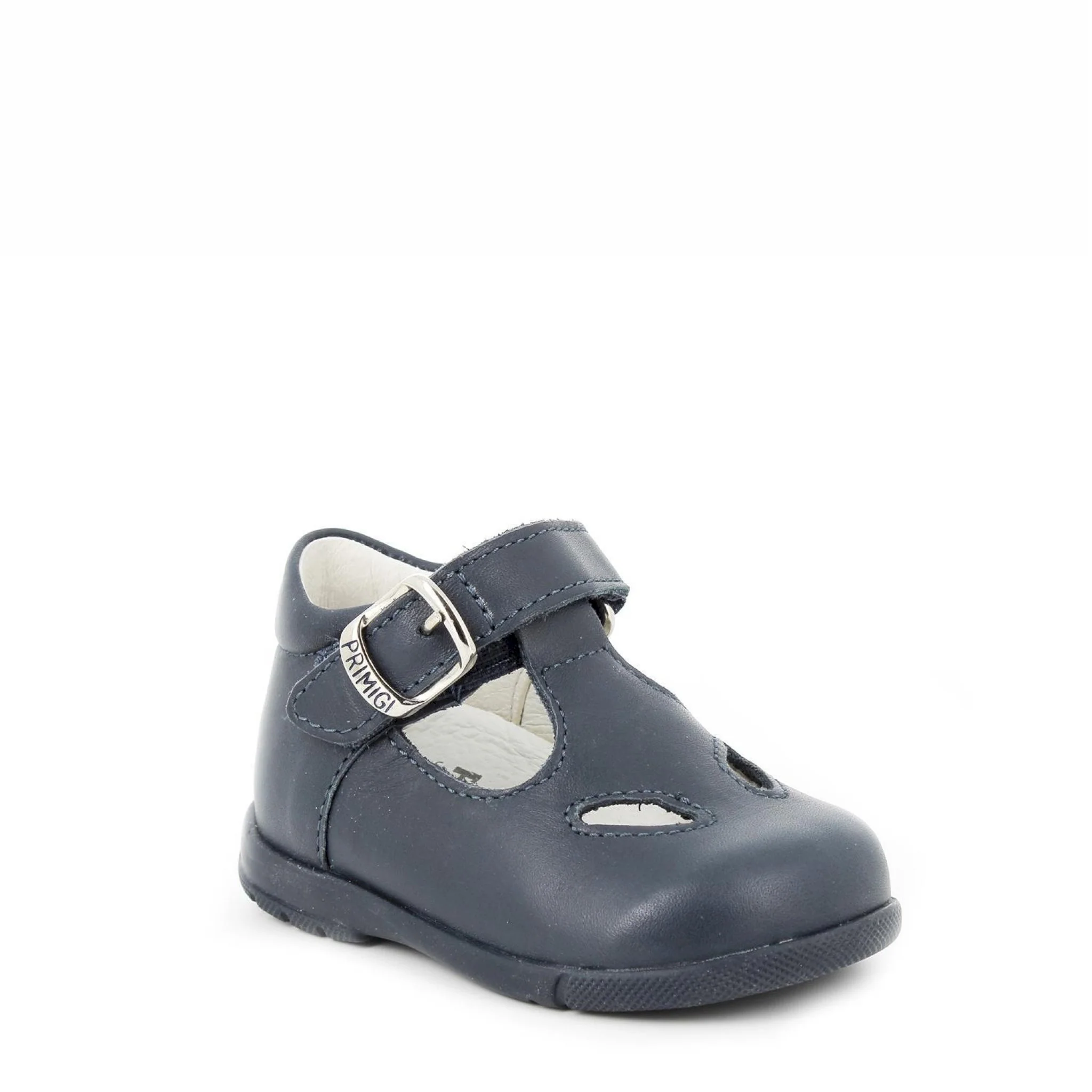 Scarpa in pelle per bambino blu - immagine 3