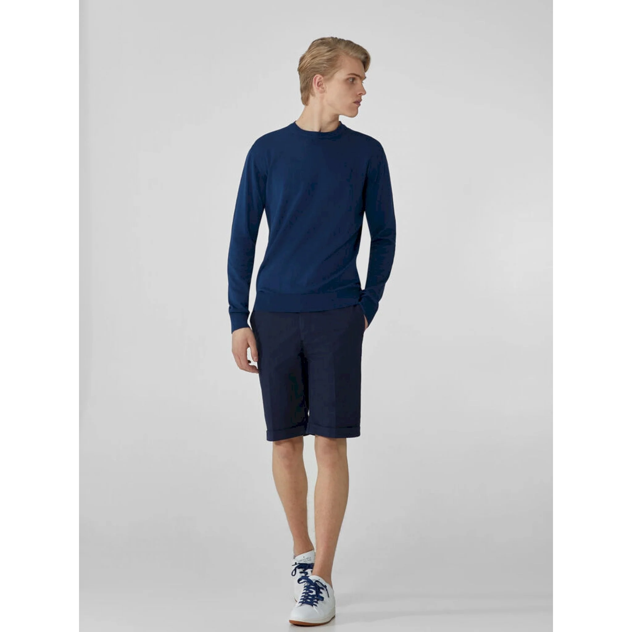 Trussardi sweater round neck cotton - immagine 3