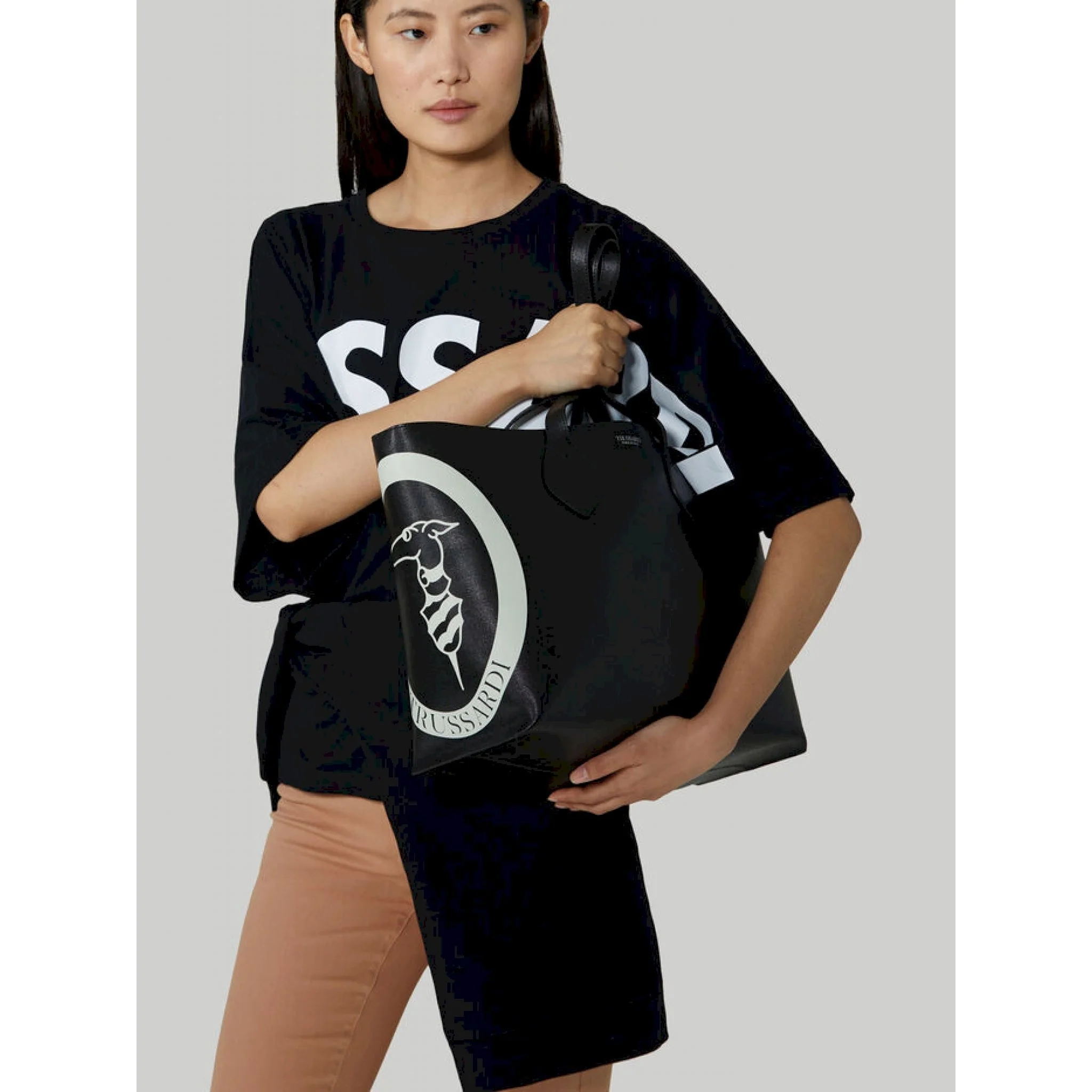 Trussardi shopper medium pelle - immagine 9