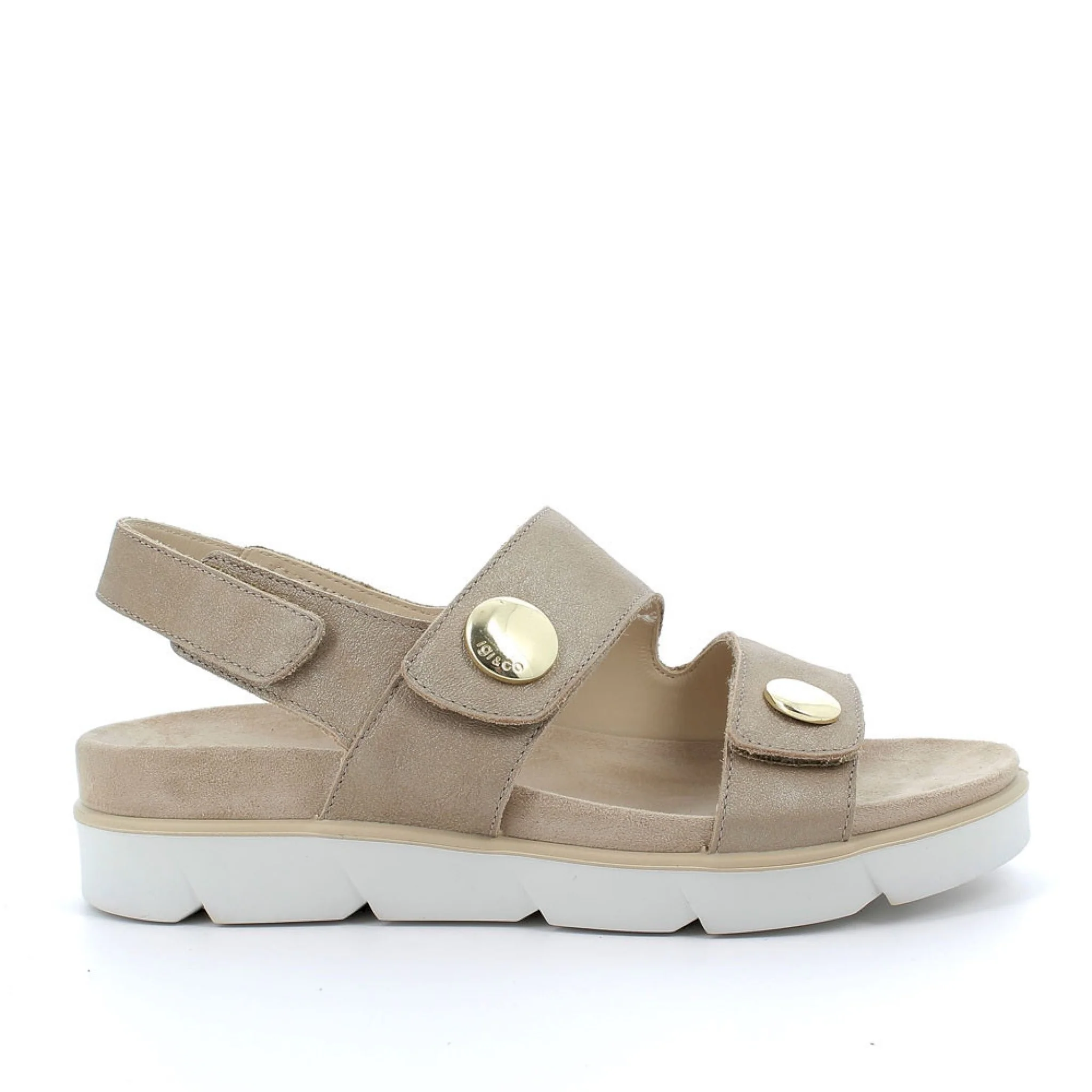 Donna delia sandalo 3 velcri - immagine 2