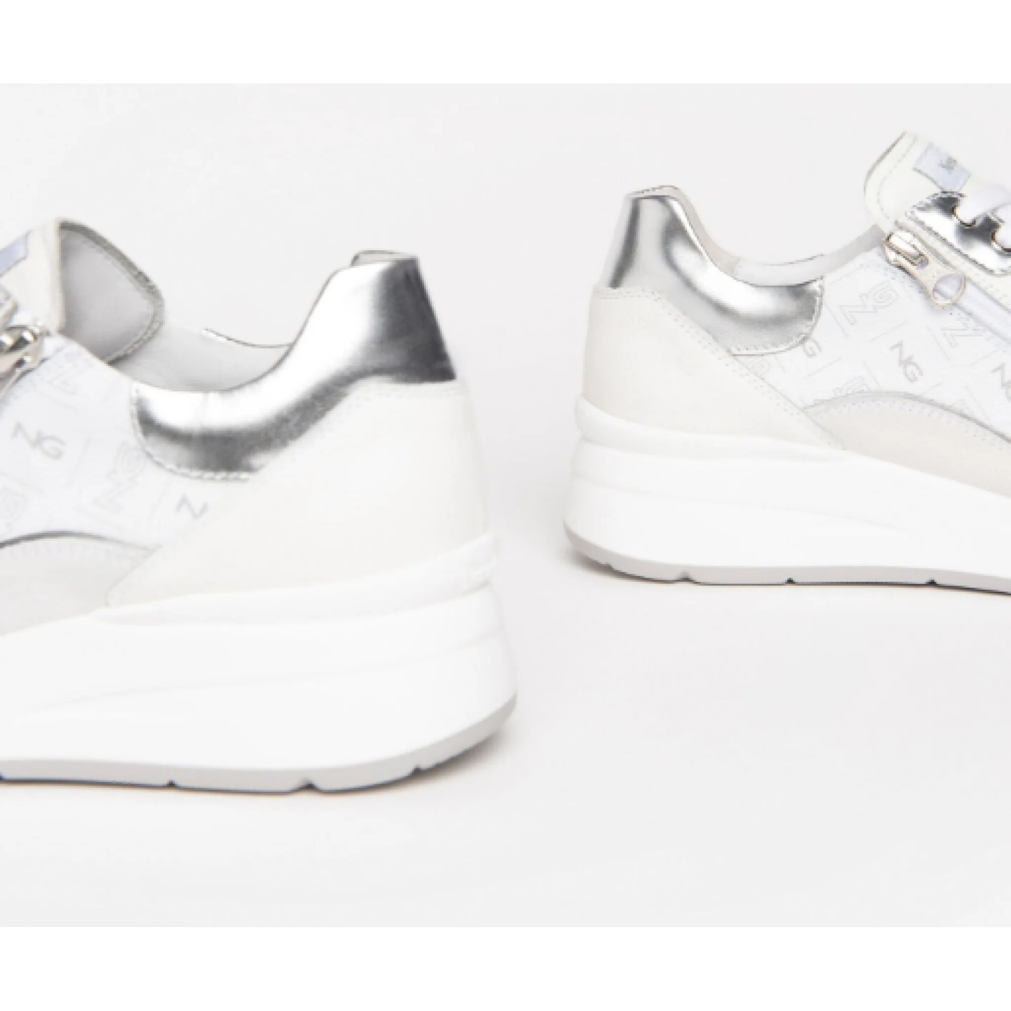 Sneakers donna in pelle e camoscio - immagine 8