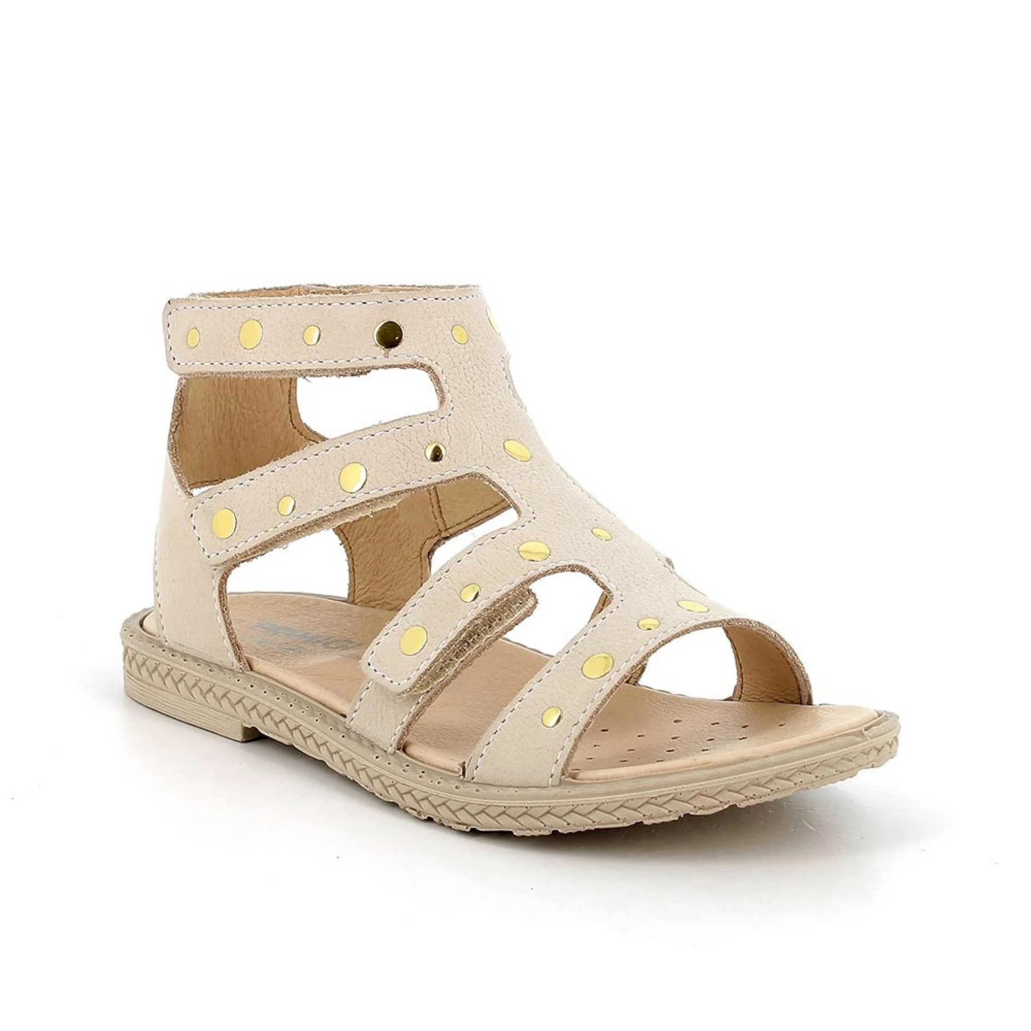 Sandali in pelle da bambina bianco - immagine 6