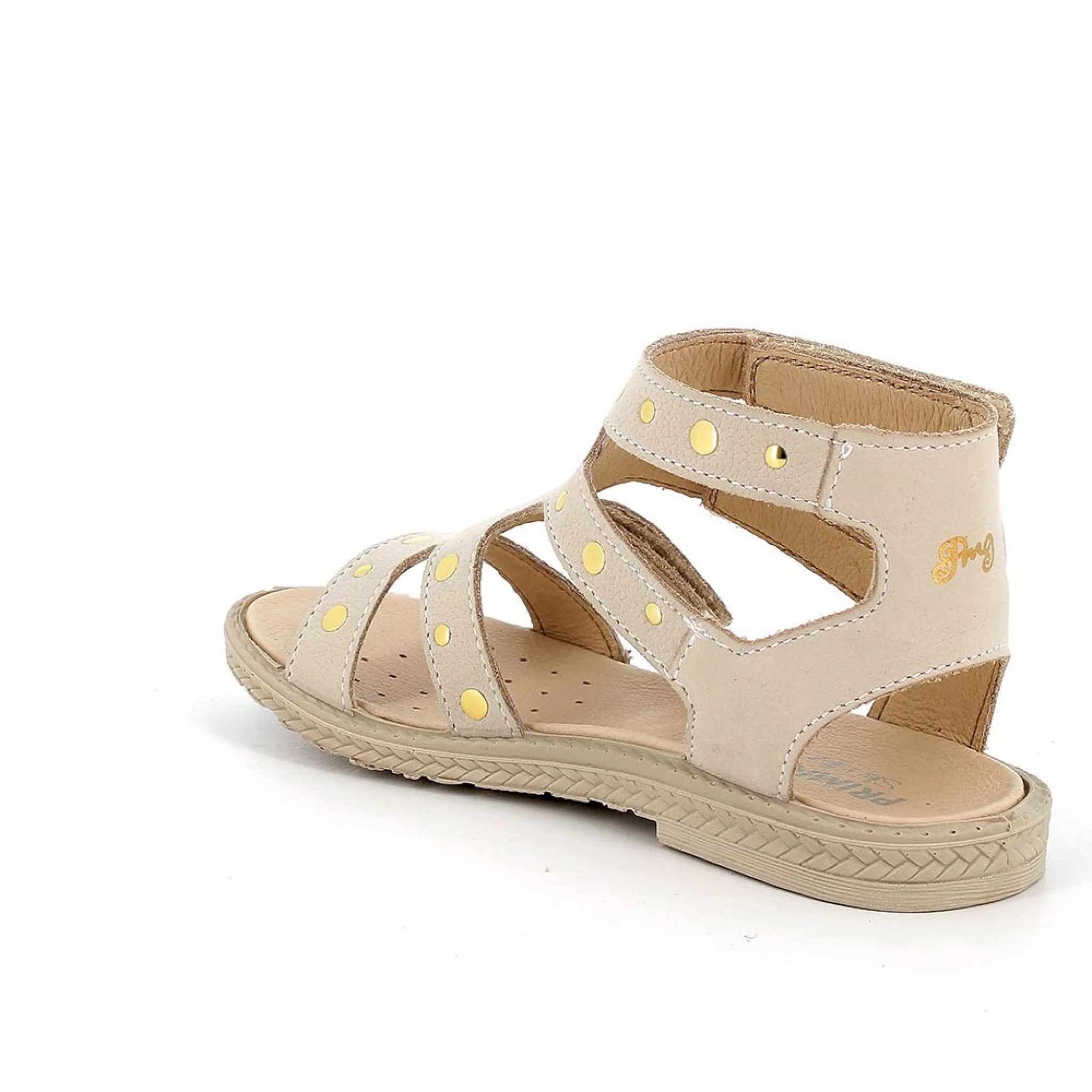 Sandali in pelle da bambina bianco - immagine 7