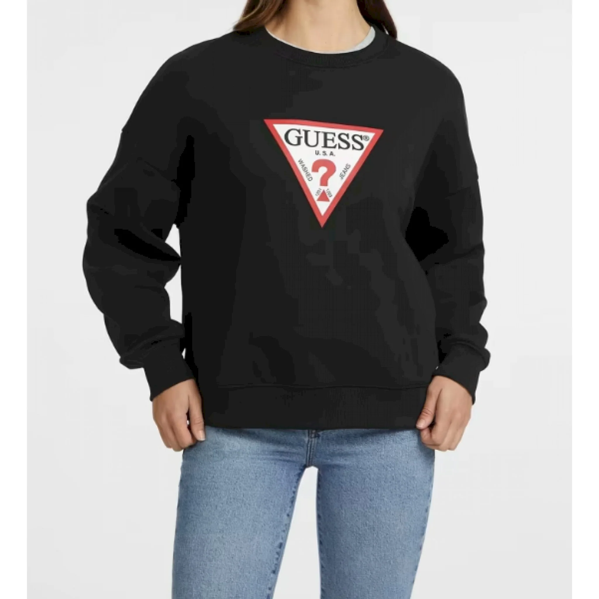 Guess felpa oversize con logo iconico - immagine 3
