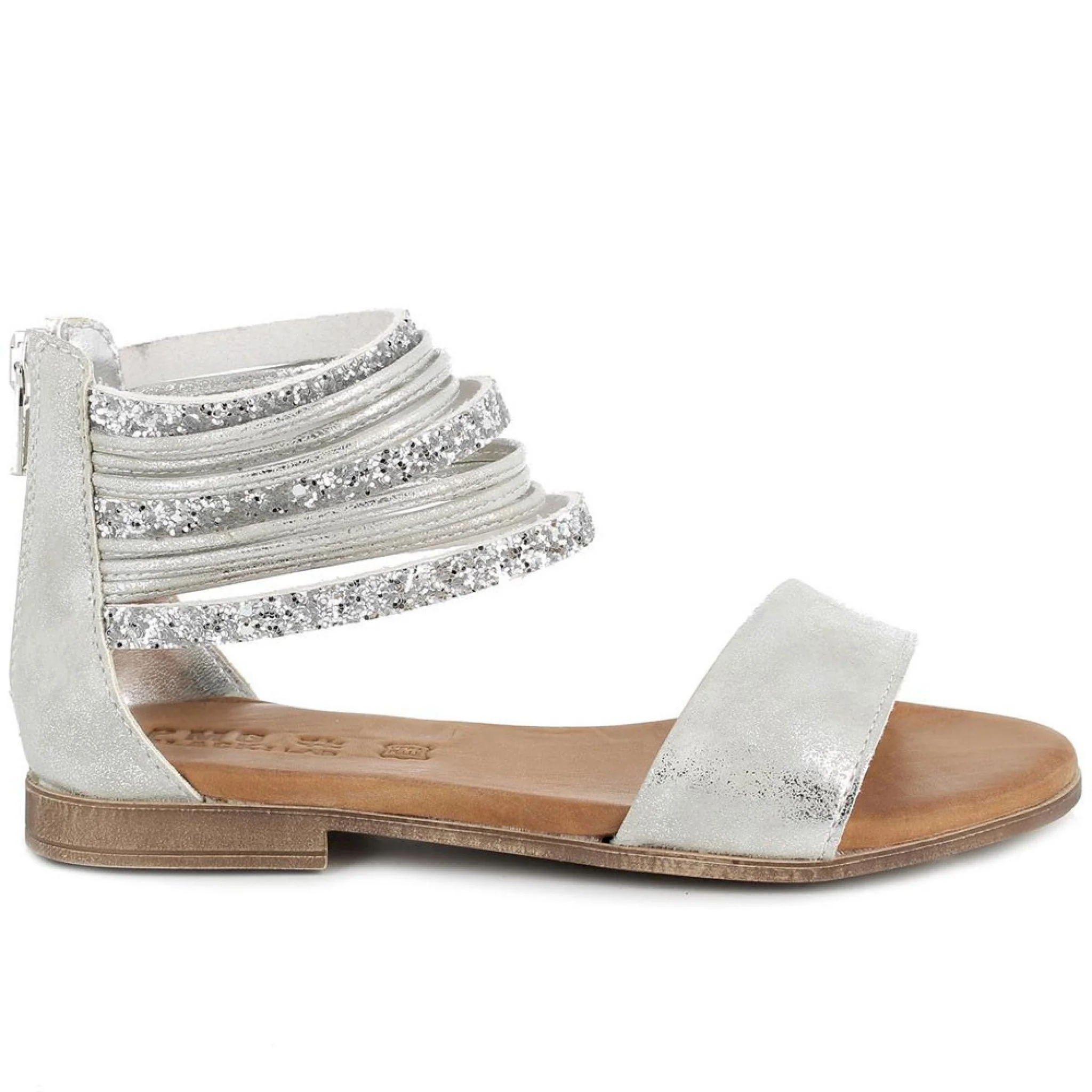 Sandalo da bambina argento - immagine 2