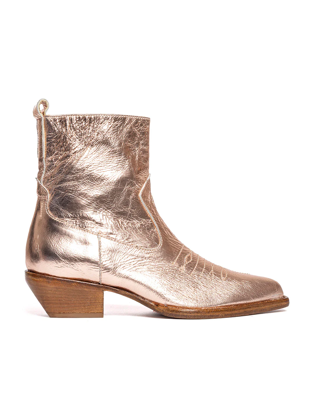 Stivaletti texani in capra rame laminato 2216/3 - immagine 2
