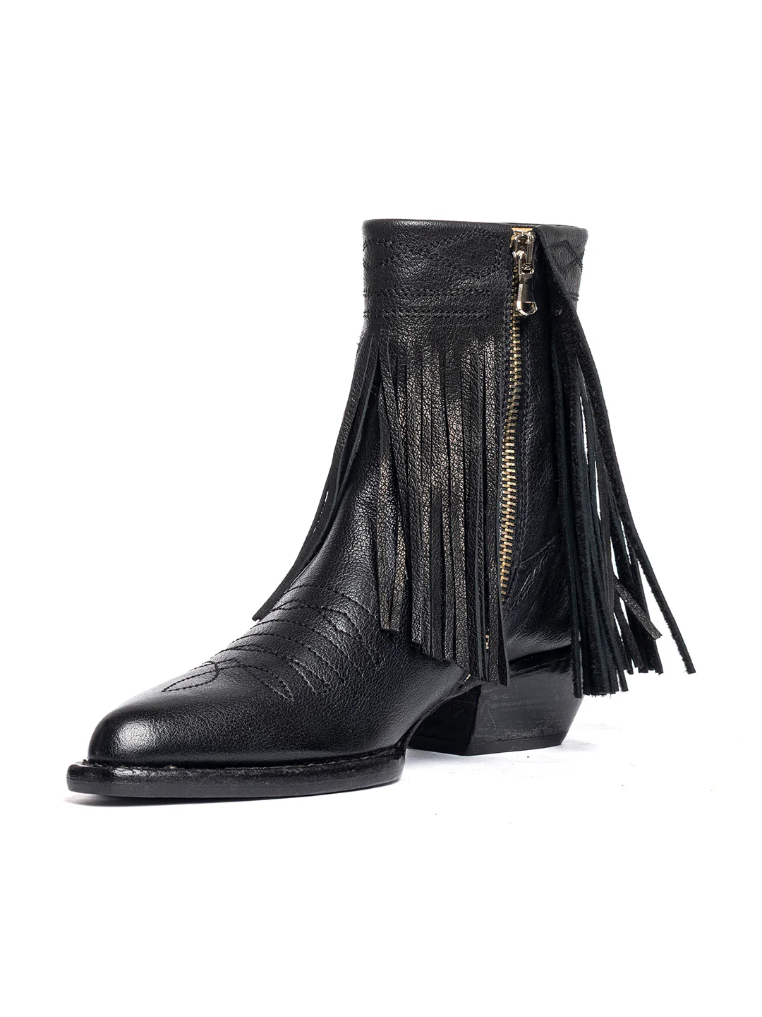 Stivaletti texani in bufalo nero 2216/4 - immagine 4