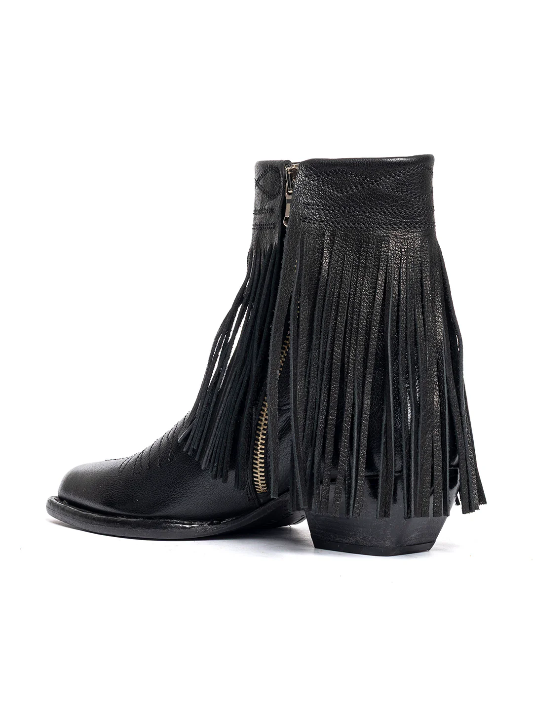 Stivaletti texani in bufalo nero 2216/4 - immagine 5