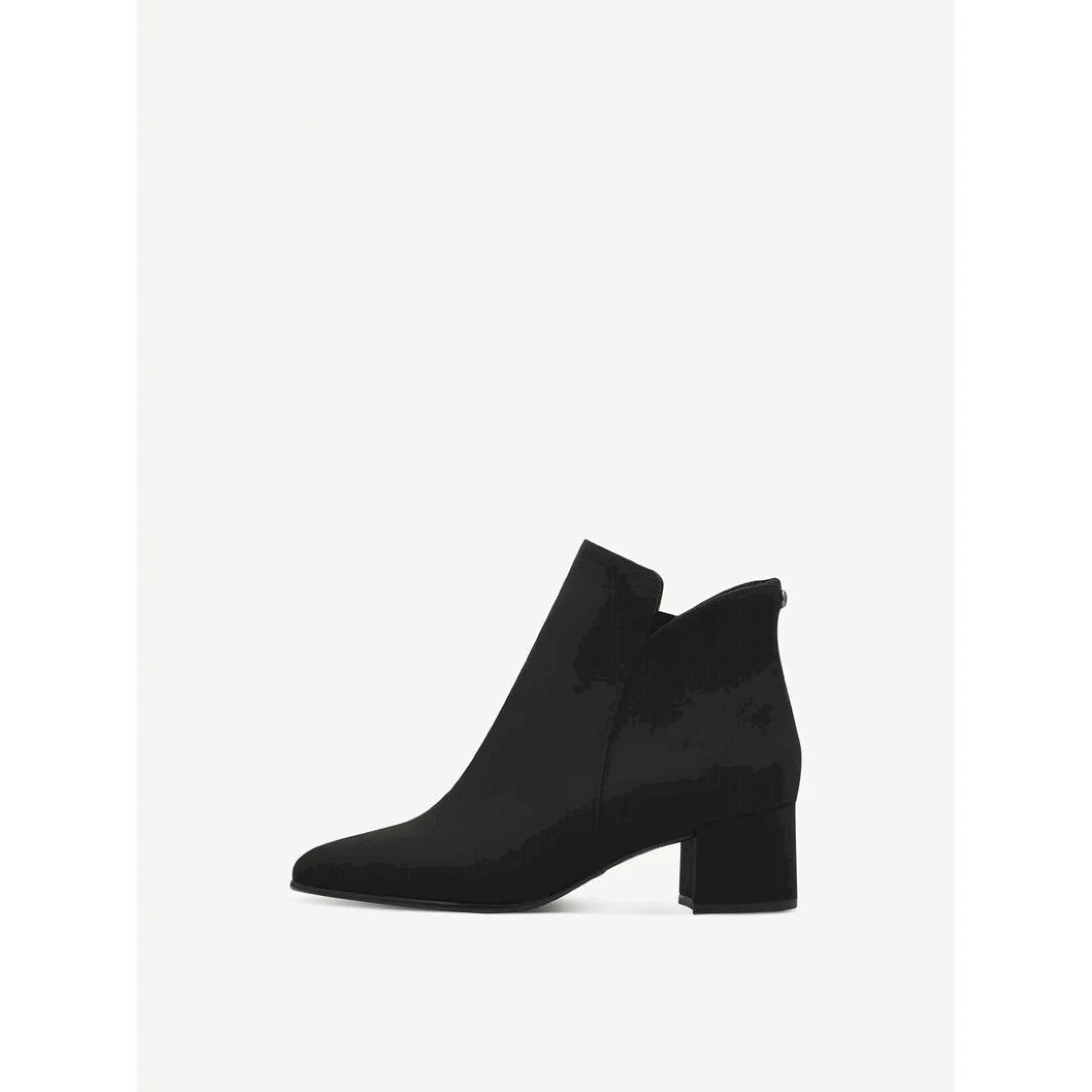 Stivaletto in camoscio con tacco - immagine 2