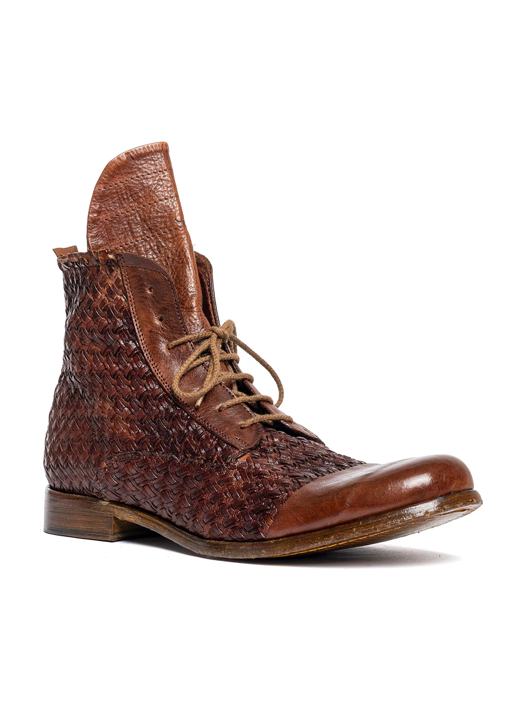 Stivaletti derby in agnello cuoio 2580/60 - immagine 3