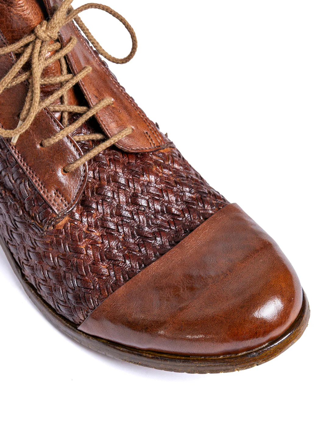 Stivaletti derby in agnello cuoio 2580/60 - immagine 6