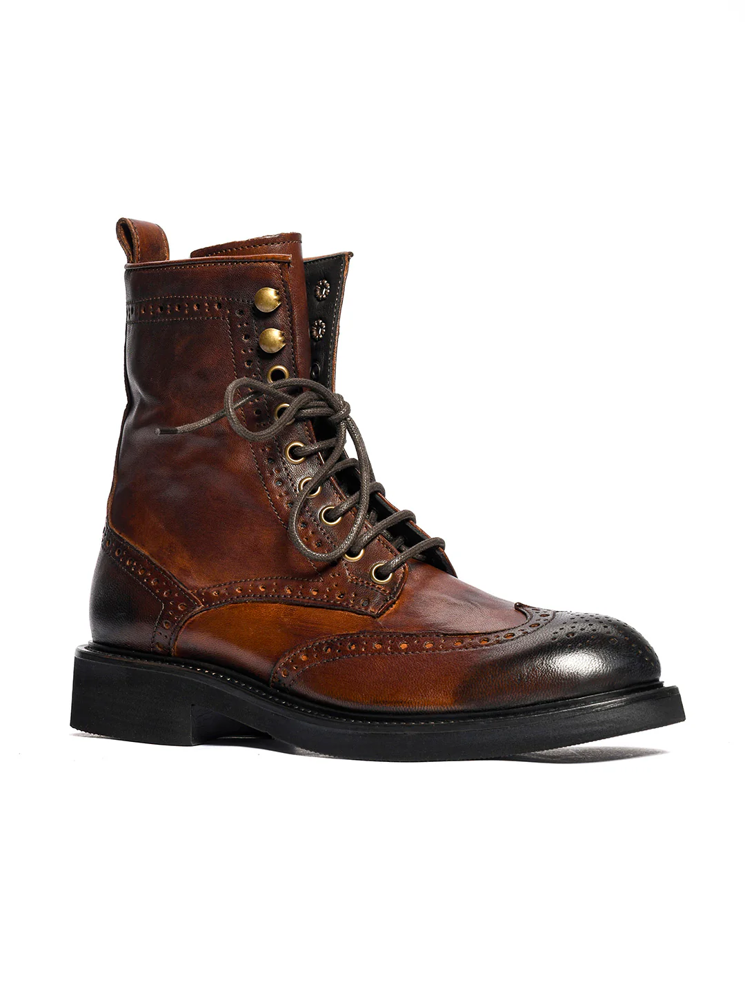 Tronchetti duilio in agnello cuoio scuro 35773/39 - immagine 3