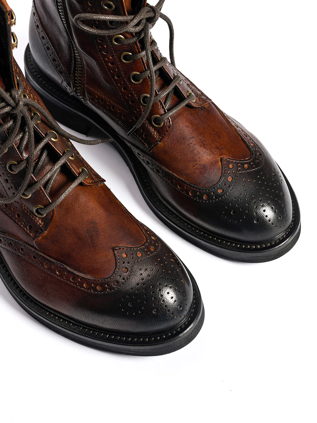 Tronchetti duilio in agnello cuoio scuro 35773/39 - immagine 7