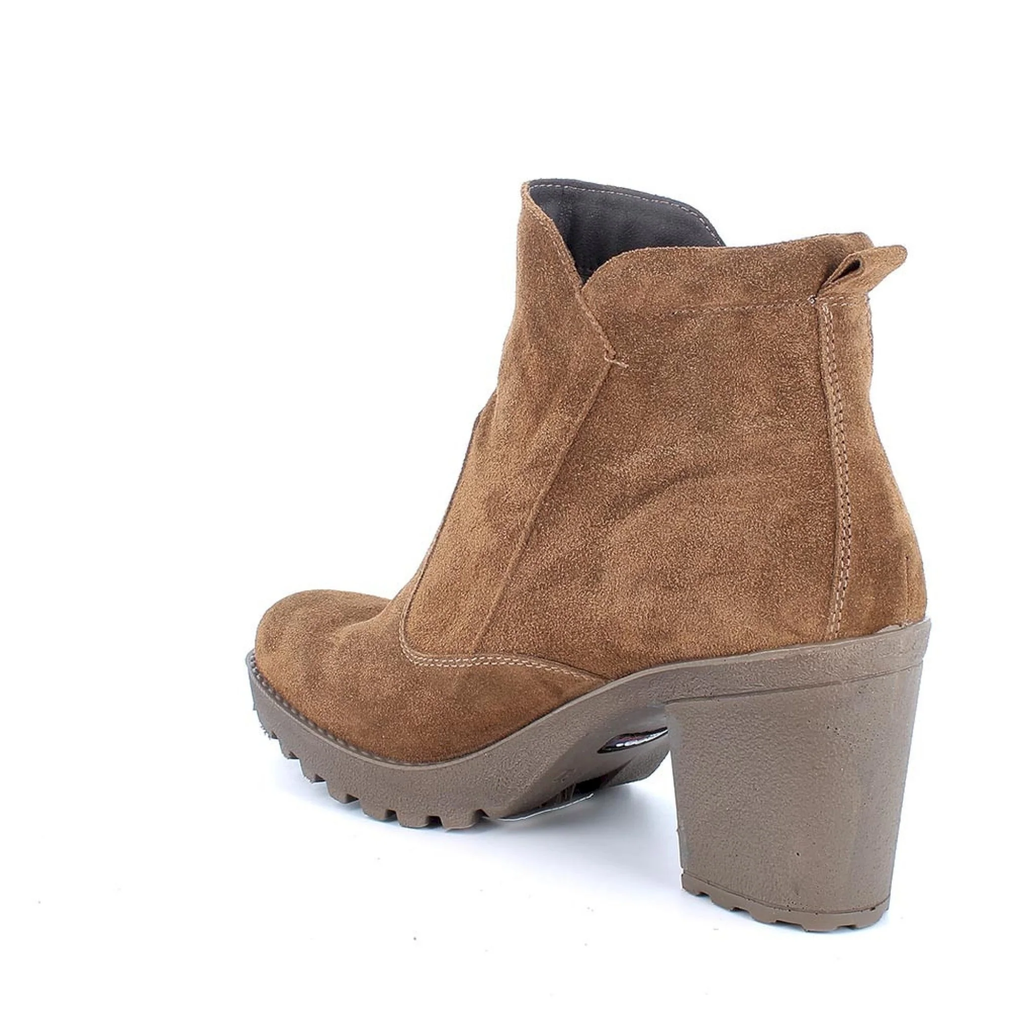 Stivaletti con tacco in pelle da donna - immagine 4