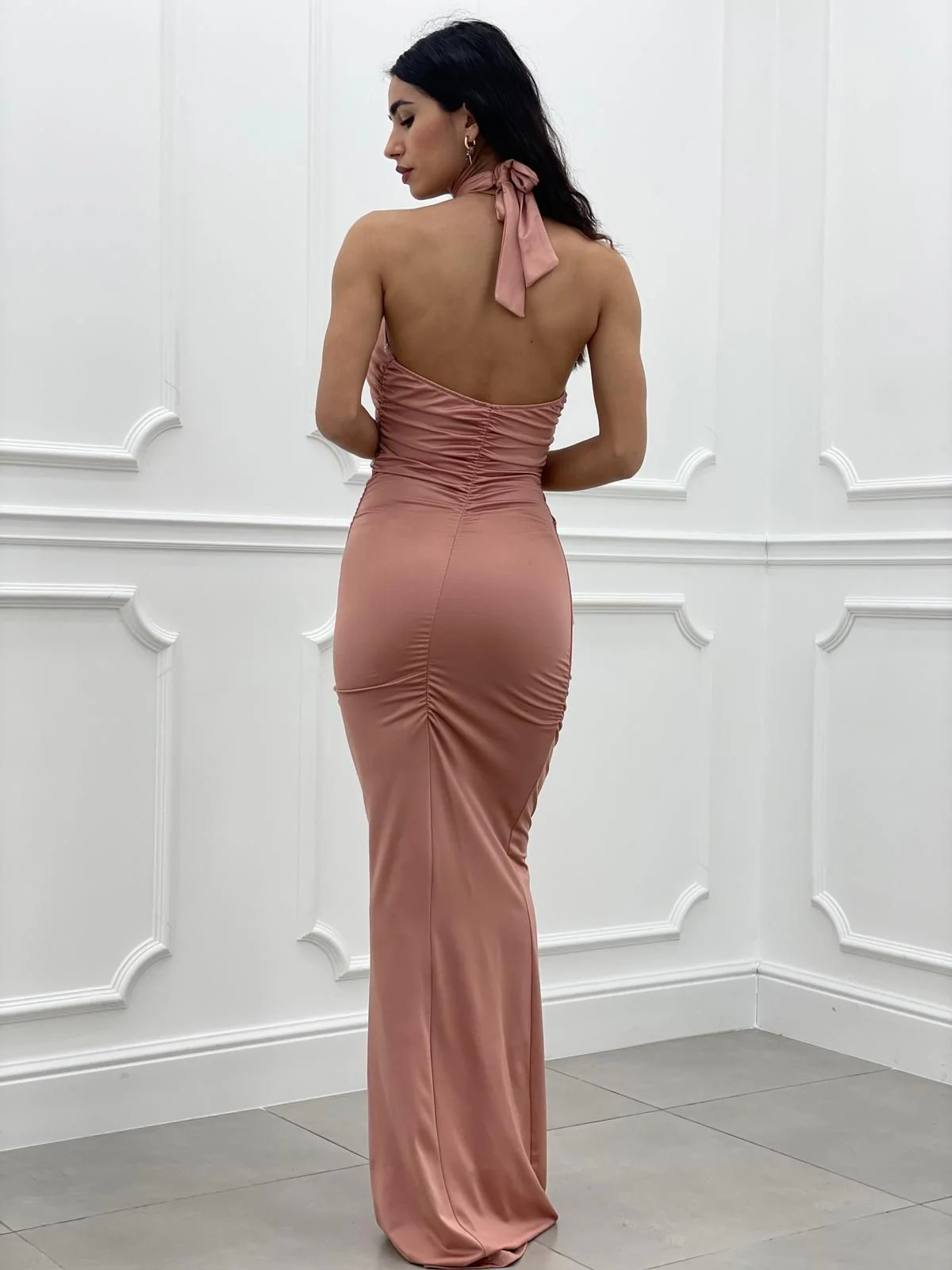 ABITO LUNGO SCOLLATURA INCROCIO NEW COLLECTION - immagine 6