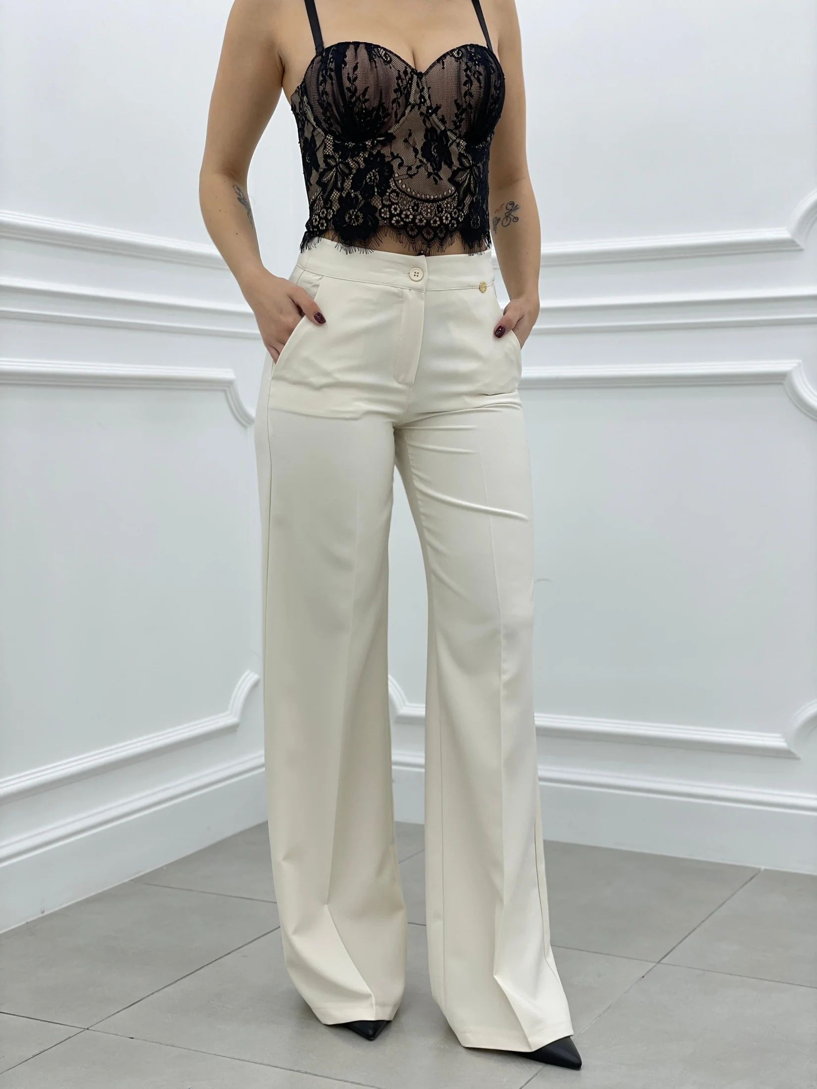 PANTALONE PALAZZO TOP QUALITY NEW COLLECTION - immagine 6