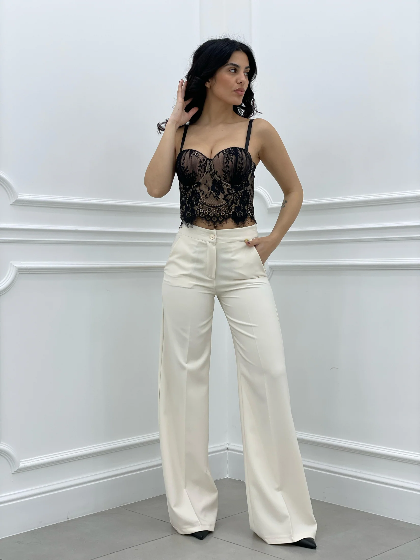 PANTALONE PALAZZO TOP QUALITY NEW COLLECTION - immagine 5