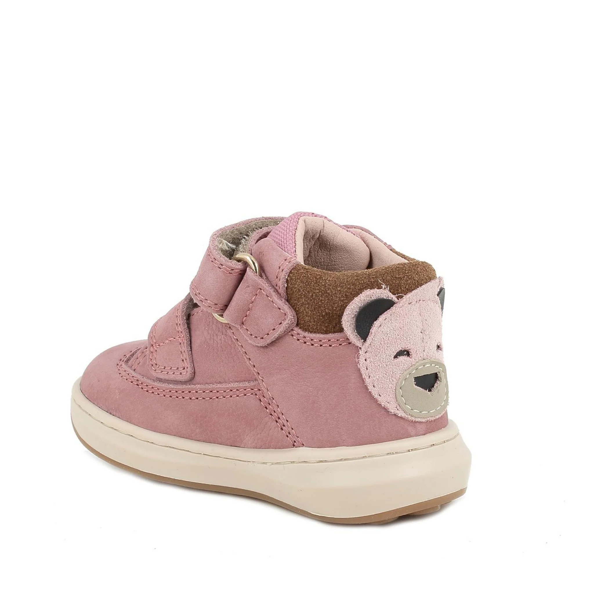 Scarpe da bambina rosa con strap - immagine 4