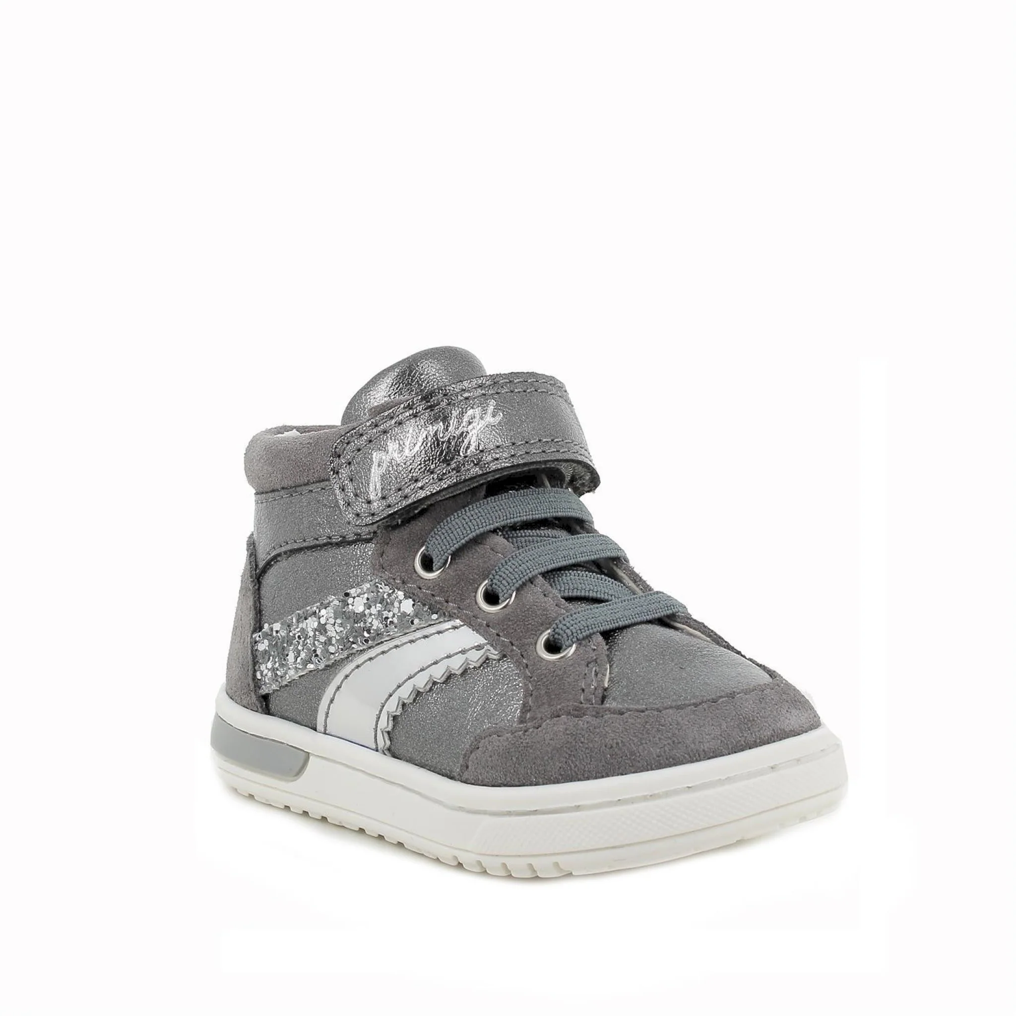 Scarpe da bambina grigio perlato - immagine 3