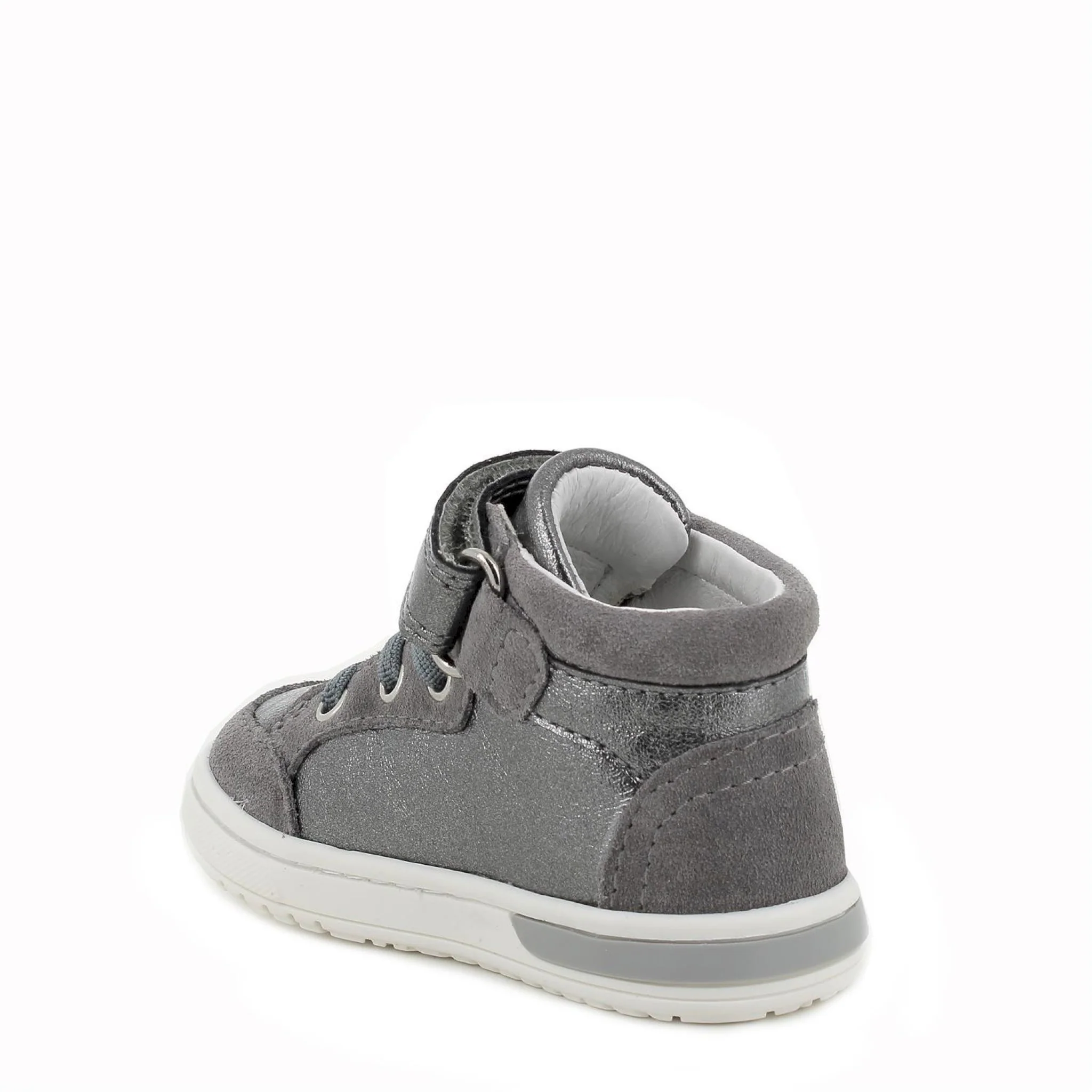 Scarpe da bambina grigio perlato - immagine 4