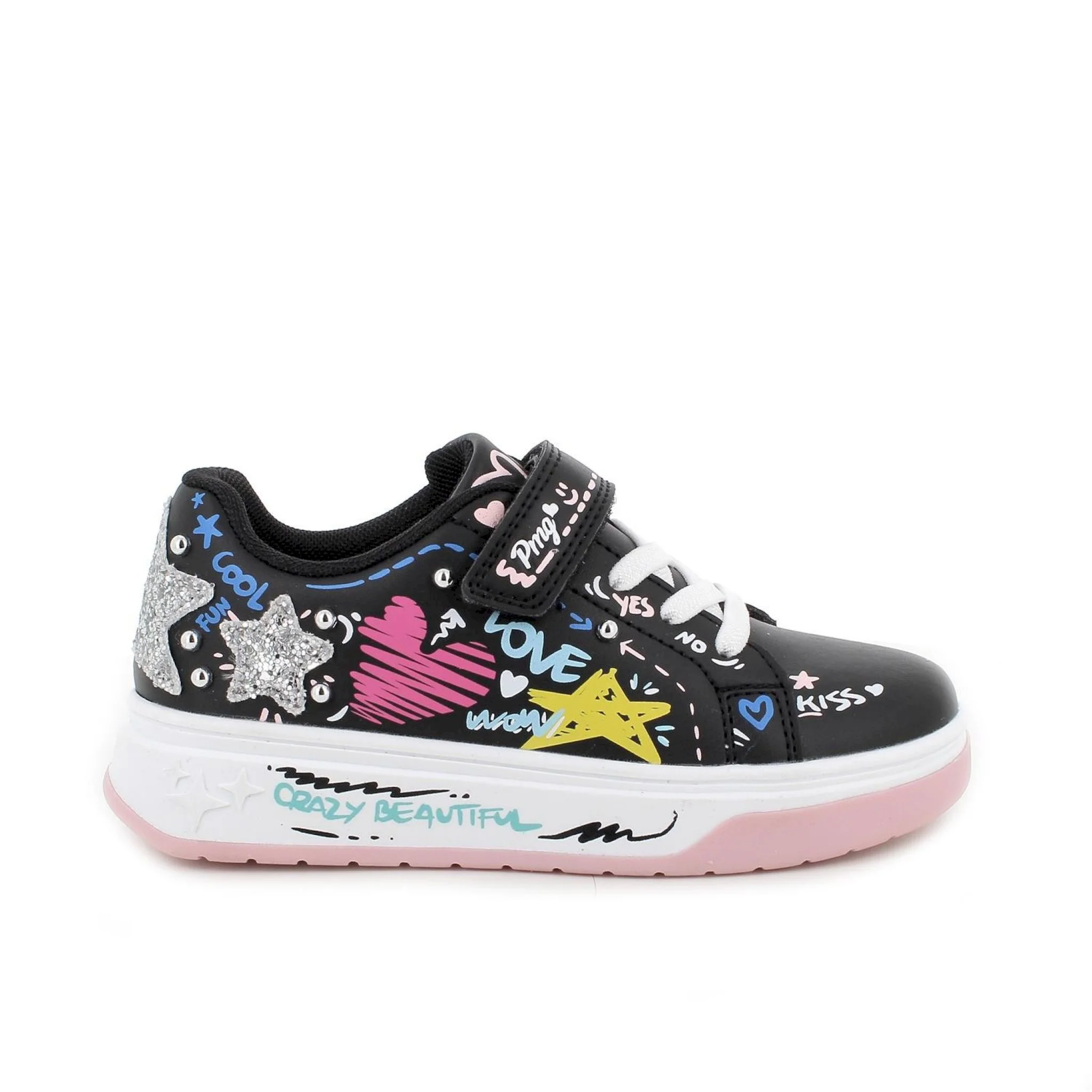 Sneakers da bambina nero - immagine 2