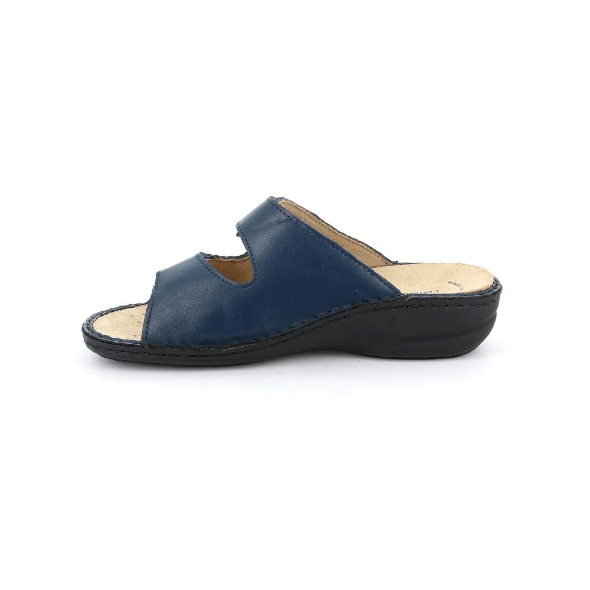 Ciabatta dara da donna in pelle e tessuto - immagine 6