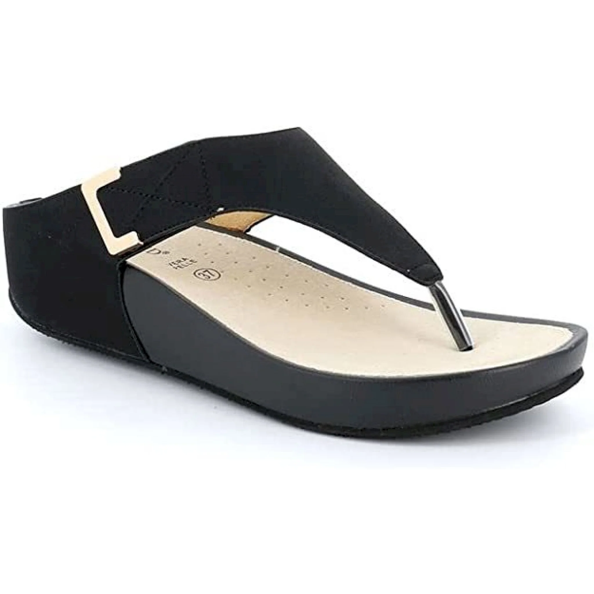 Dira ciabatta infradito donna con zeppa - immagine 7