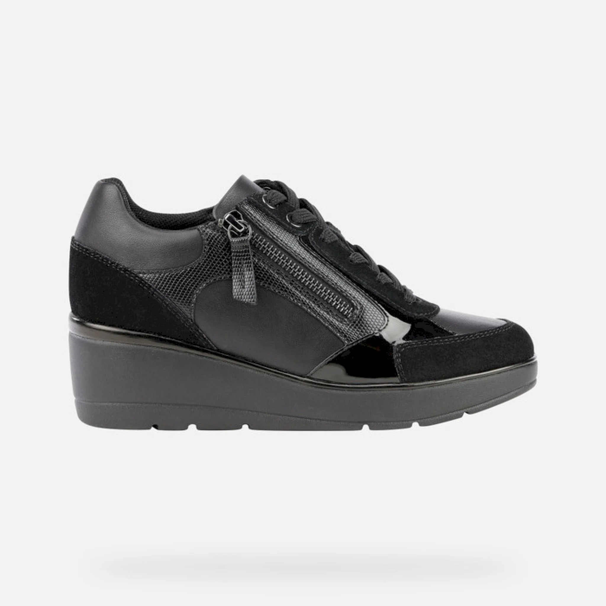 Geox ilde sneakers zeppa cerniera - immagine 4
