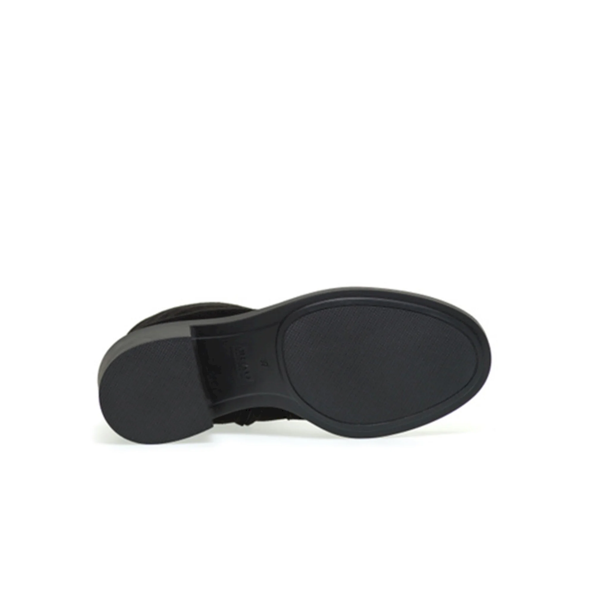 Tronchetto in pelle scamosciata con tacco - immagine 6