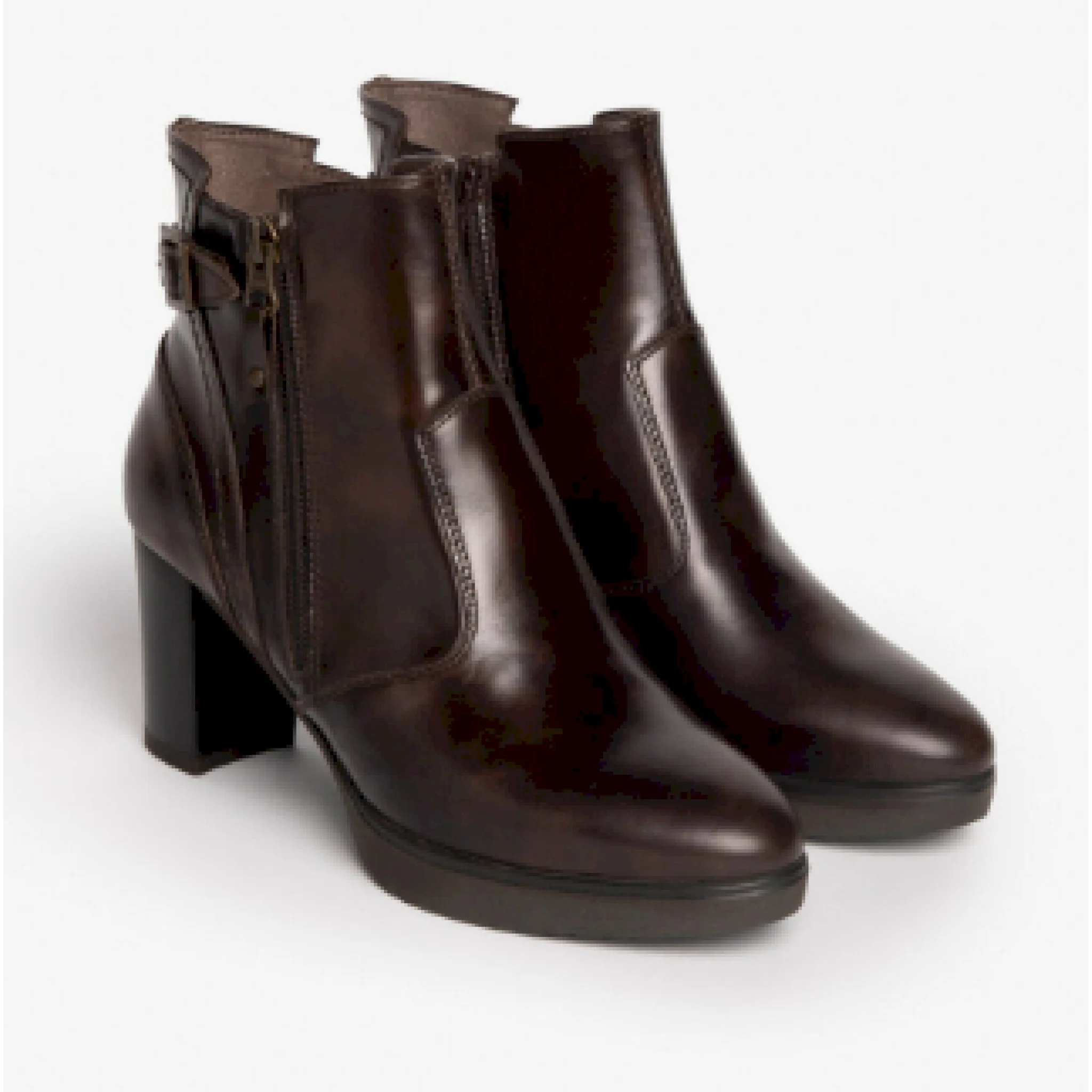 Nero giardini tronchetto donna tacco in pelle - immagine 8