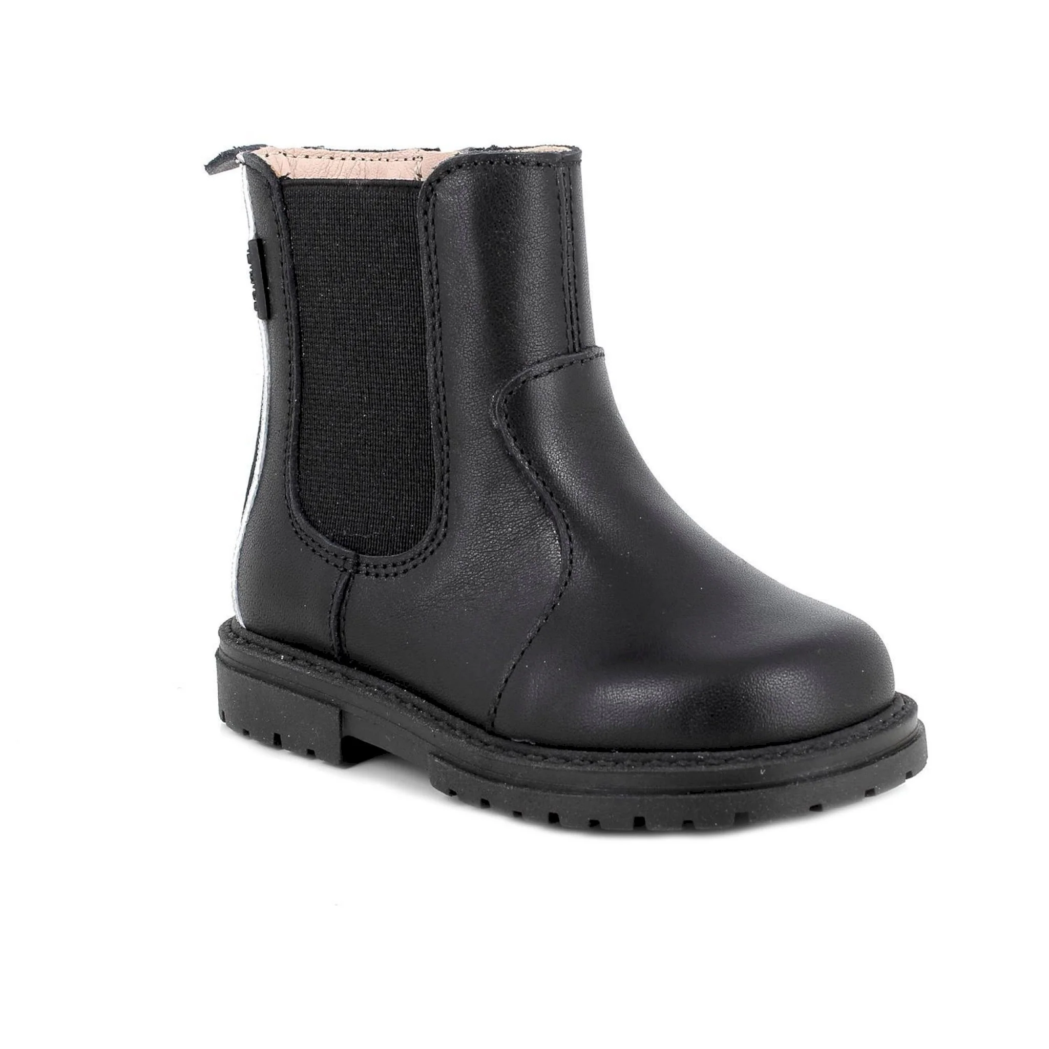 Stivaletti da bambina nero con zip - immagine 3