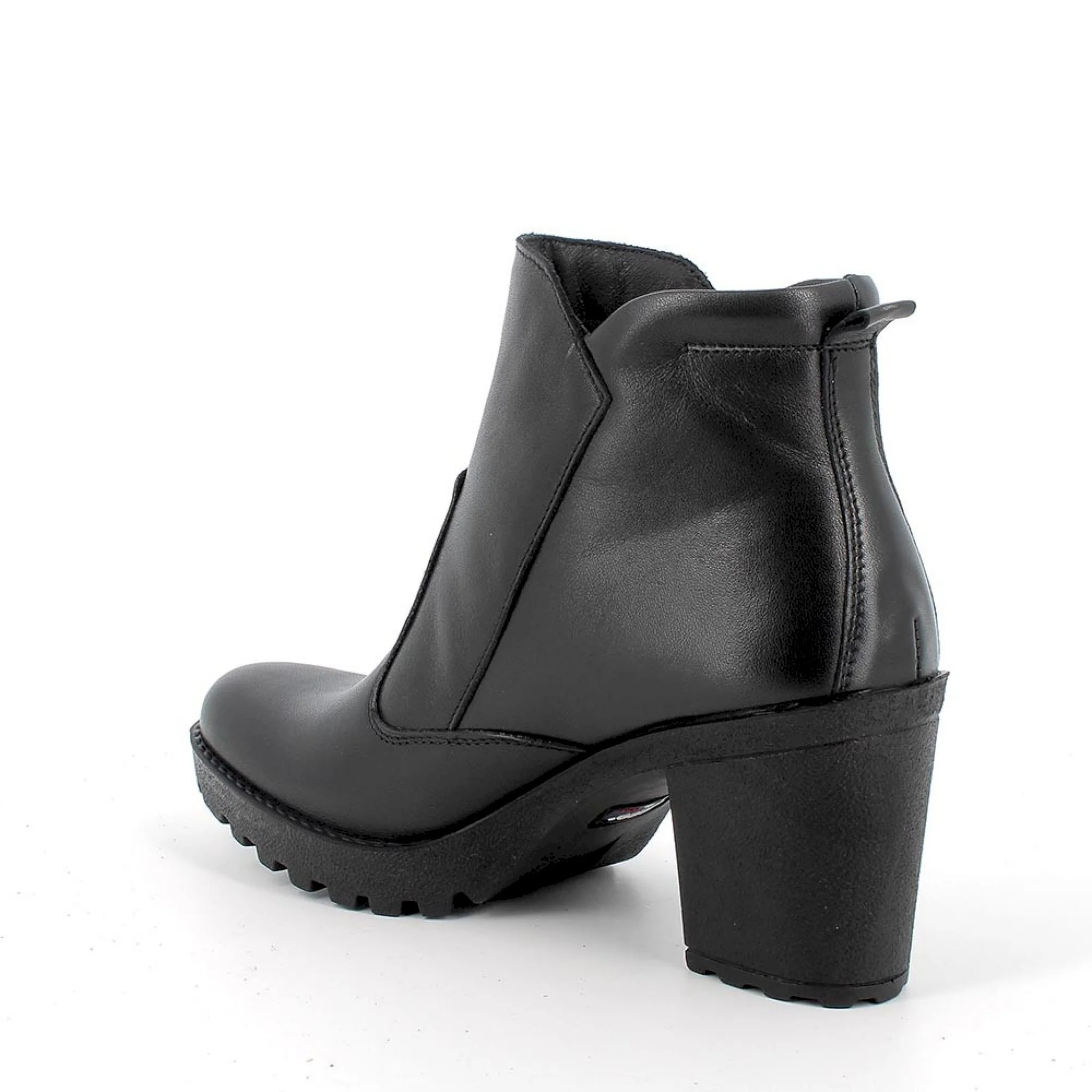 Stivaletti con tacco in pelle da donna - immagine 7