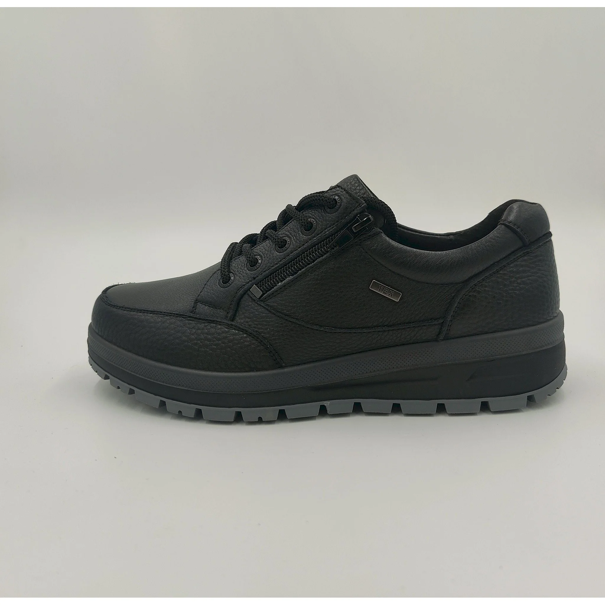G comfort a-913 schwarz black - scarpa da uomo con cerniera f.carroarmato - immagine 2