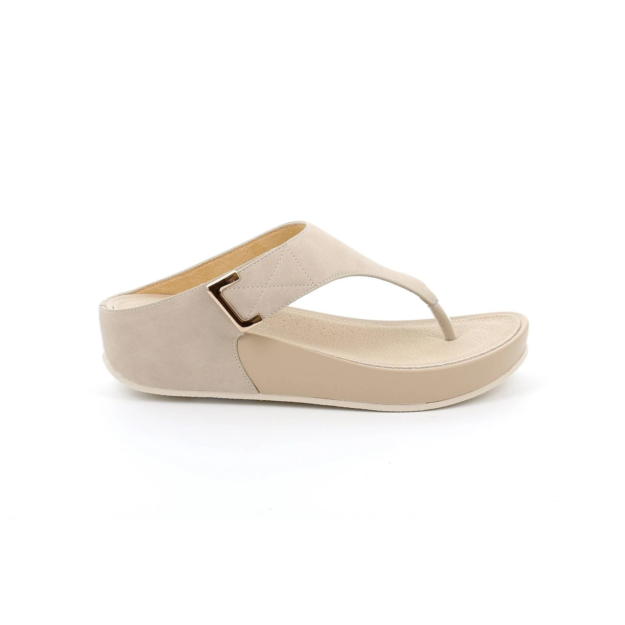 Dira ciabatta infradito donna con zeppa - immagine 2