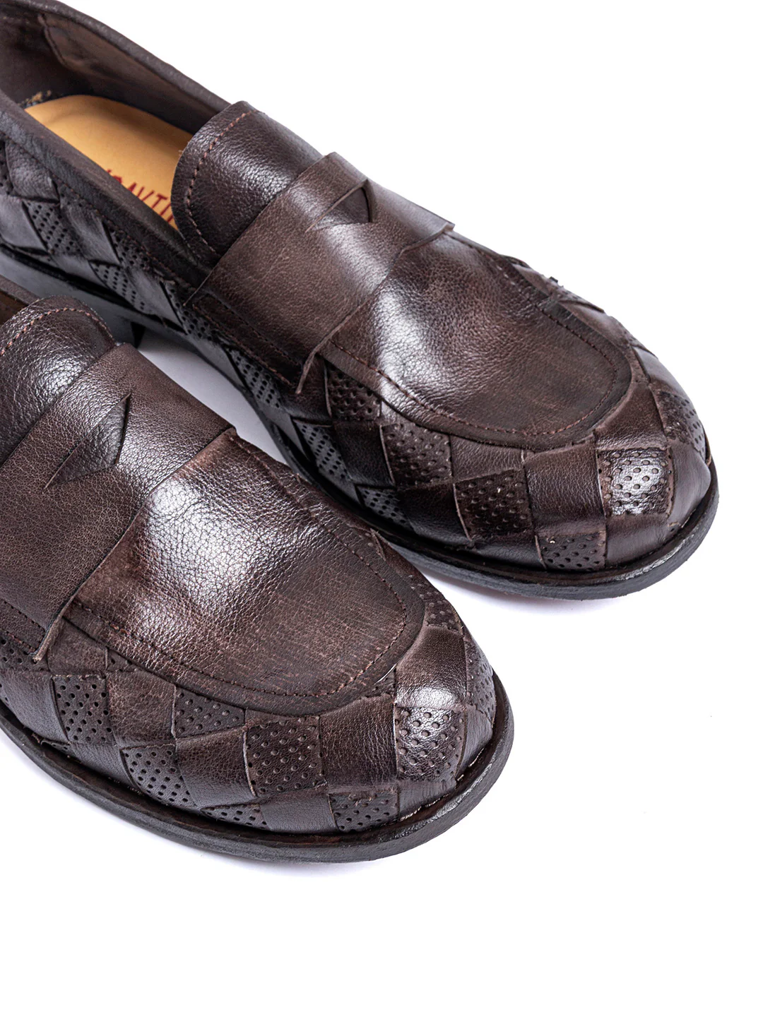 Mocassini in bufalo intrecciato testa di moro College 1 - immagine 7