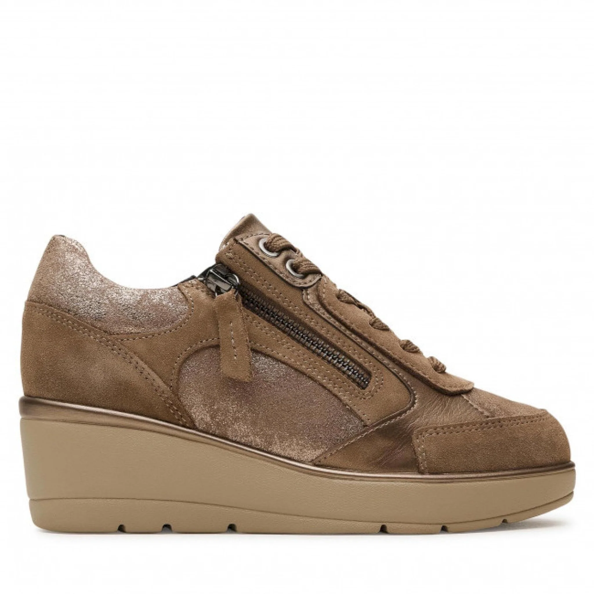 Geox ilde sneakers zeppa cerniera - immagine 2