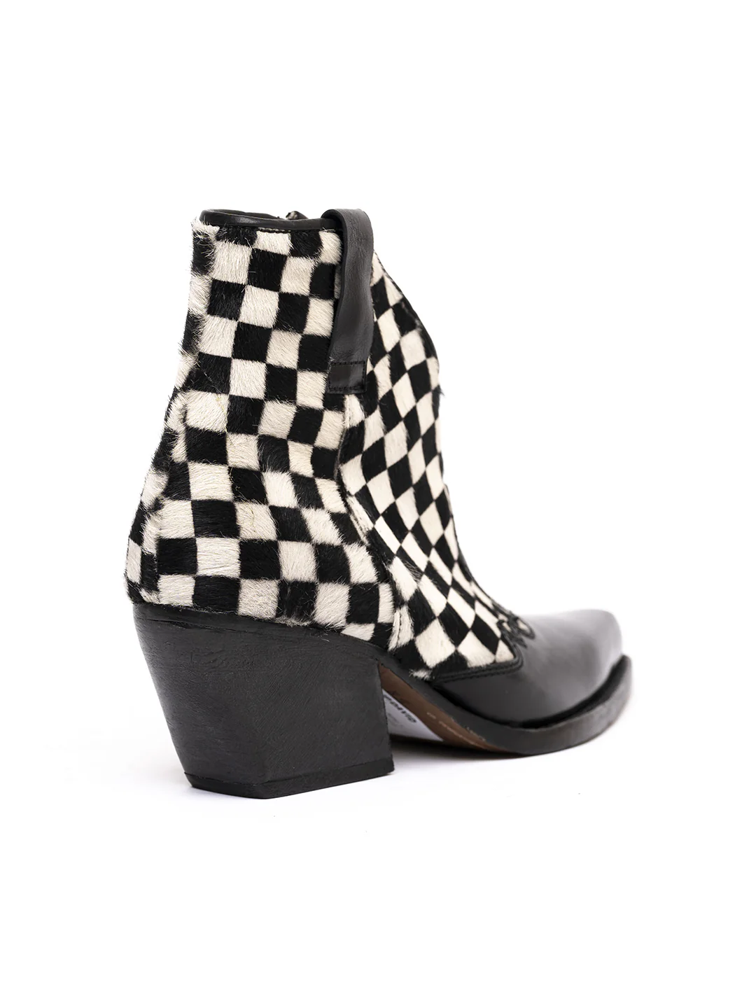 Stivaletti texani in vitellino a scacchi 8097/1 - immagine 5