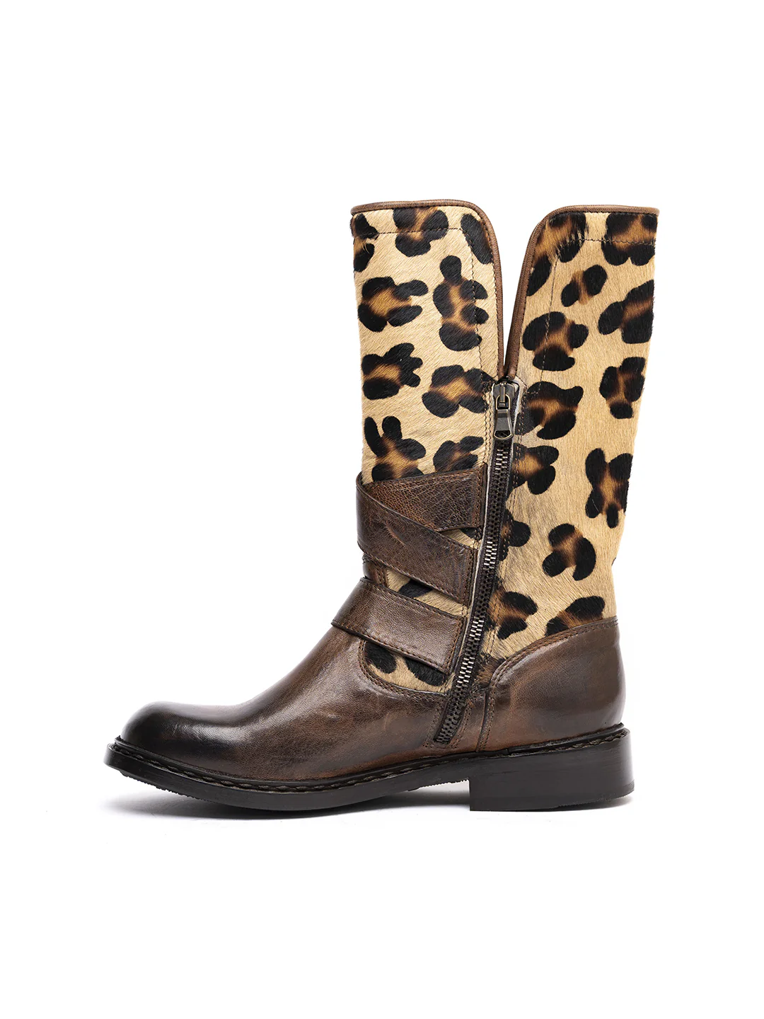 Biker in agnello cacao e vitello zampa di leone 36494/60 - immagine 4