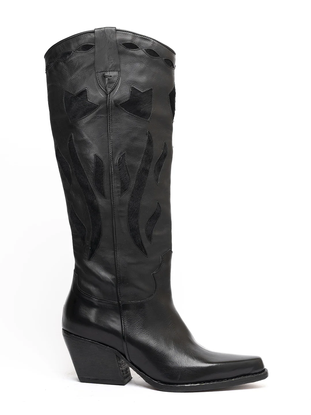 Stivali texani in vitello nero 8097/3 - immagine 2