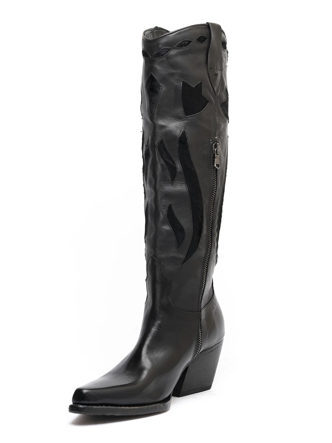 Stivali texani in vitello nero 8097/3 - immagine 3