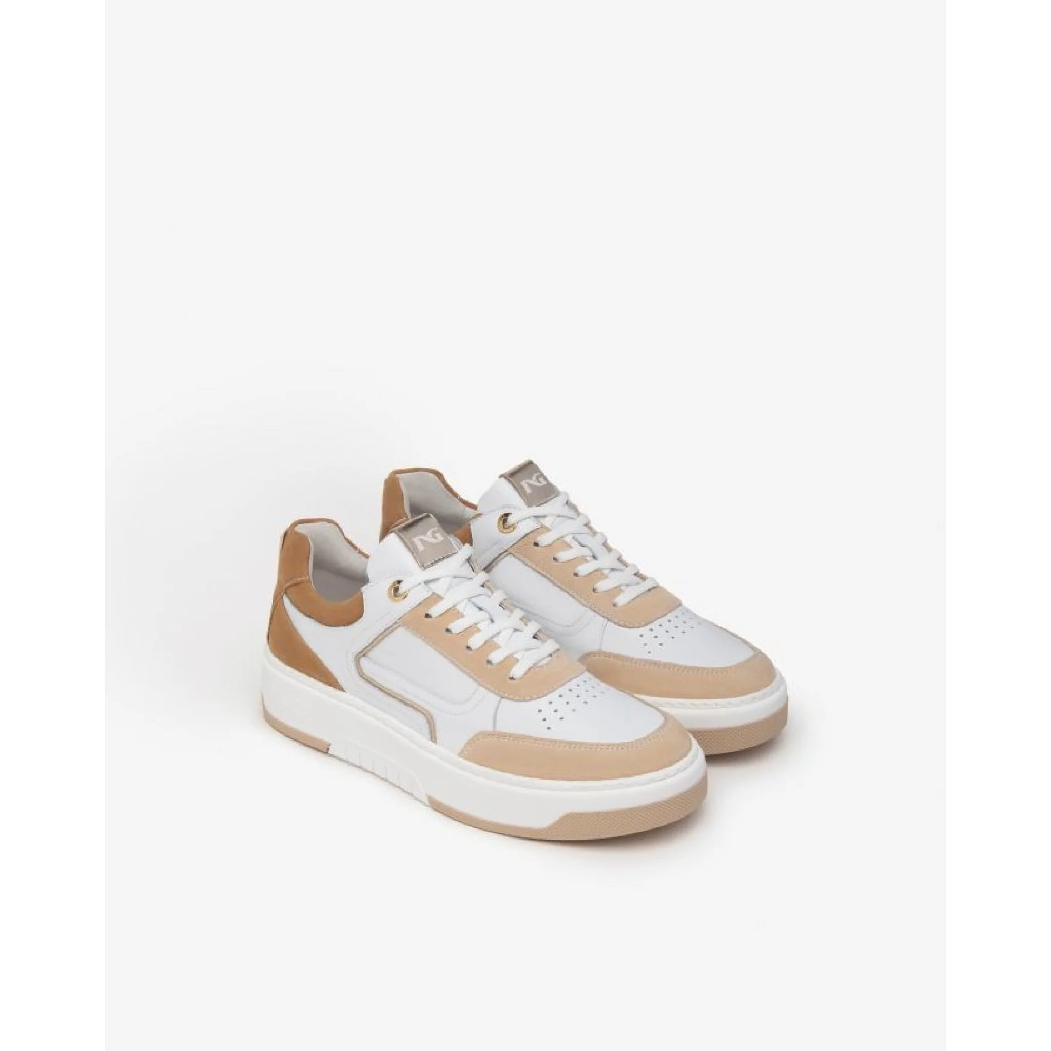 Sneakers donna in pelle e suede - immagine 3