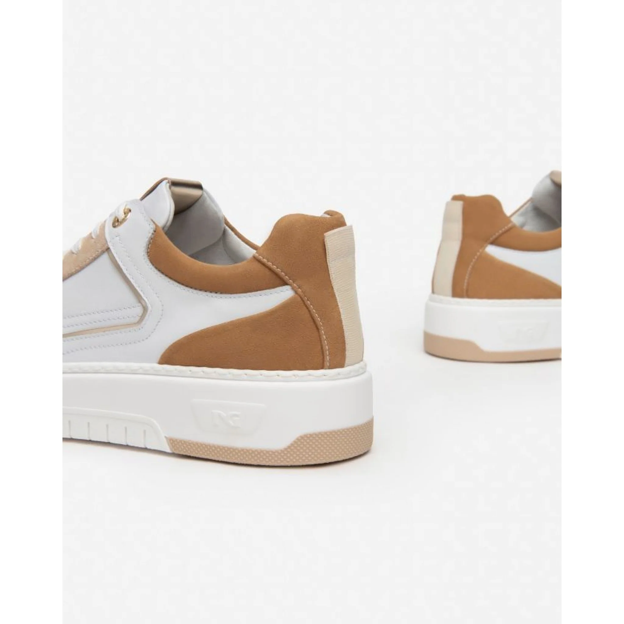 Sneakers donna in pelle e suede - immagine 5