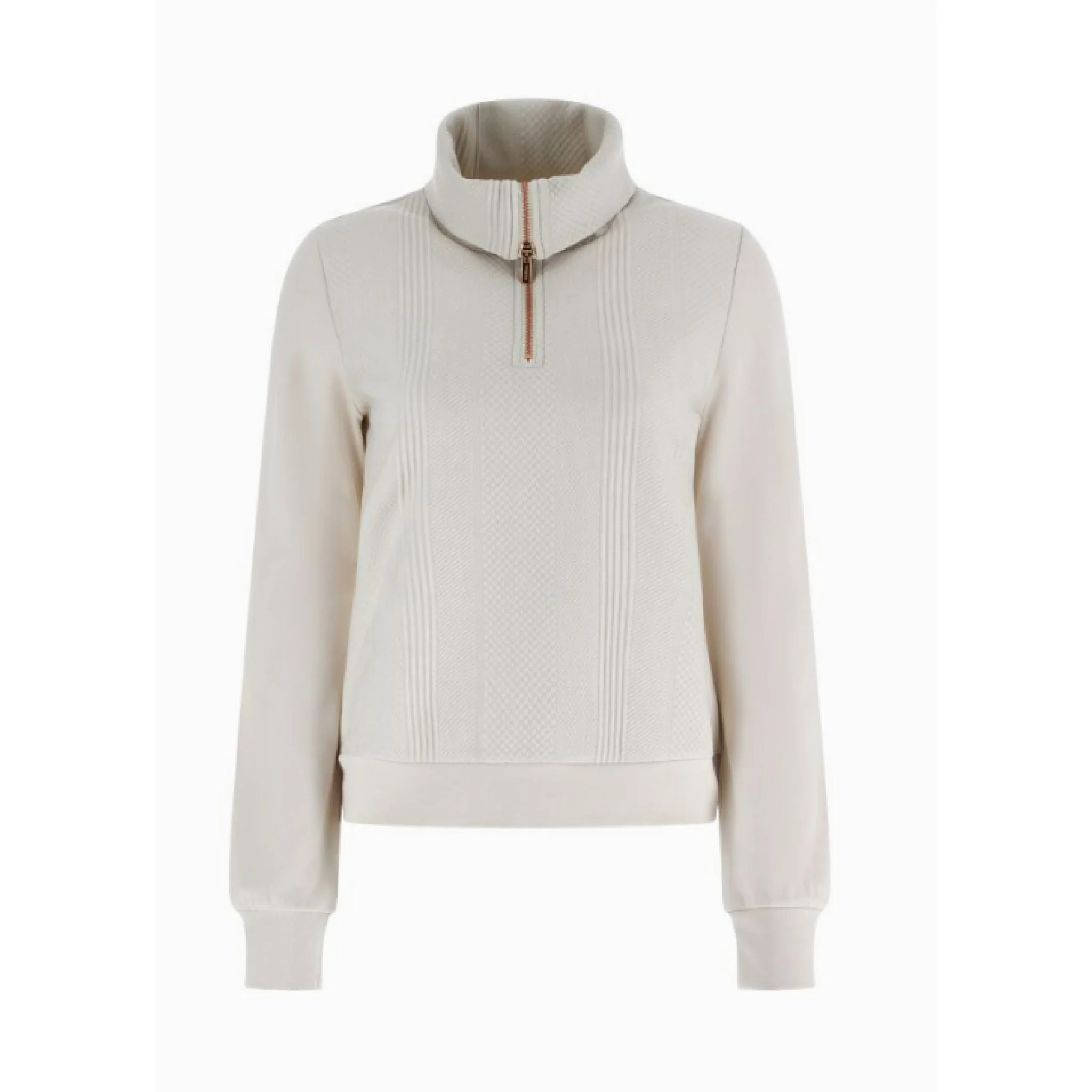 Freddy felpa collo alto in tessuto effetto lana a trecce - immagine 2