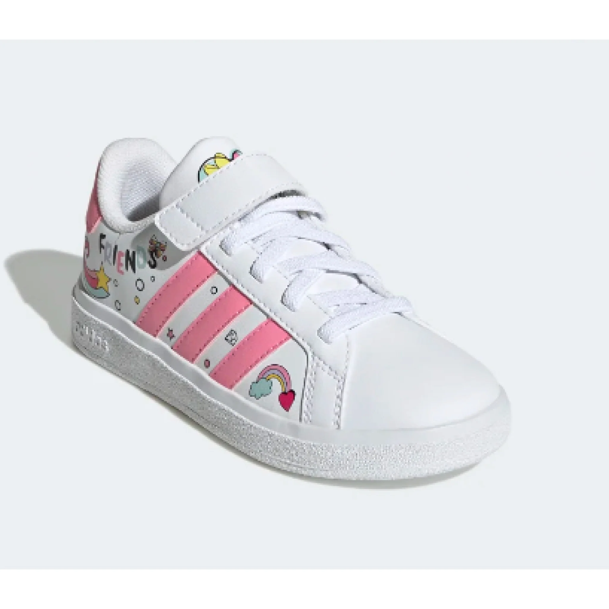 adidas x disney grand court minnie mouse elastic laces top strap - immagine 4