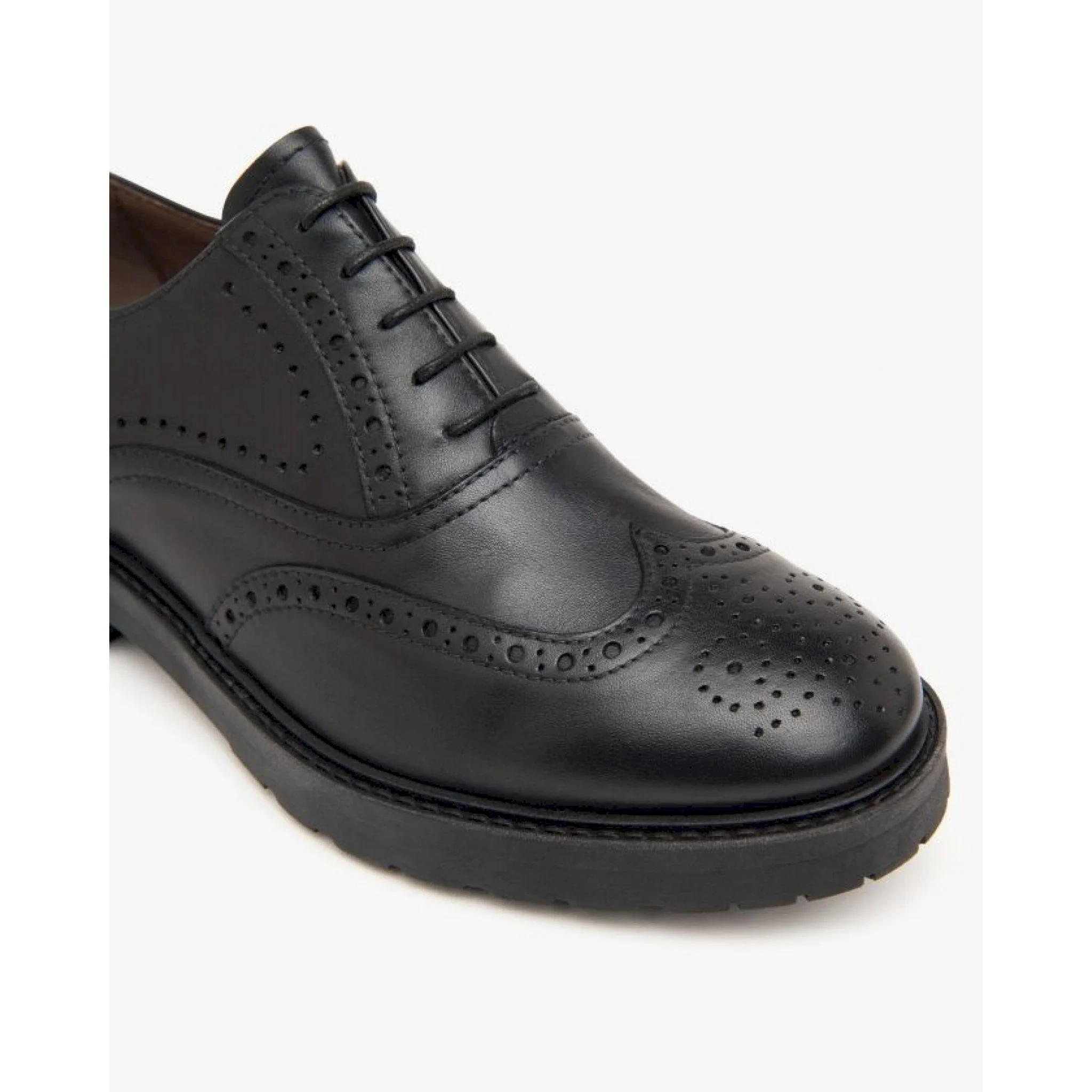 Nero giardini francesina stringate donna in pelle - immagine 4