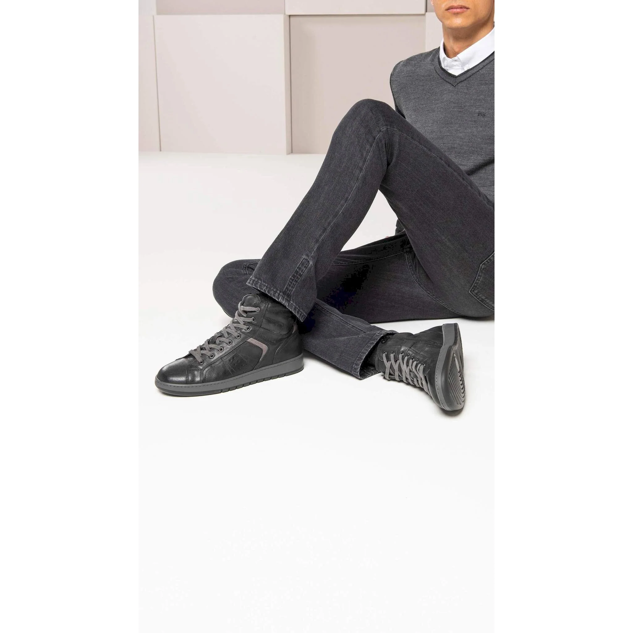 Sneaker alte uomo pelle - immagine 6