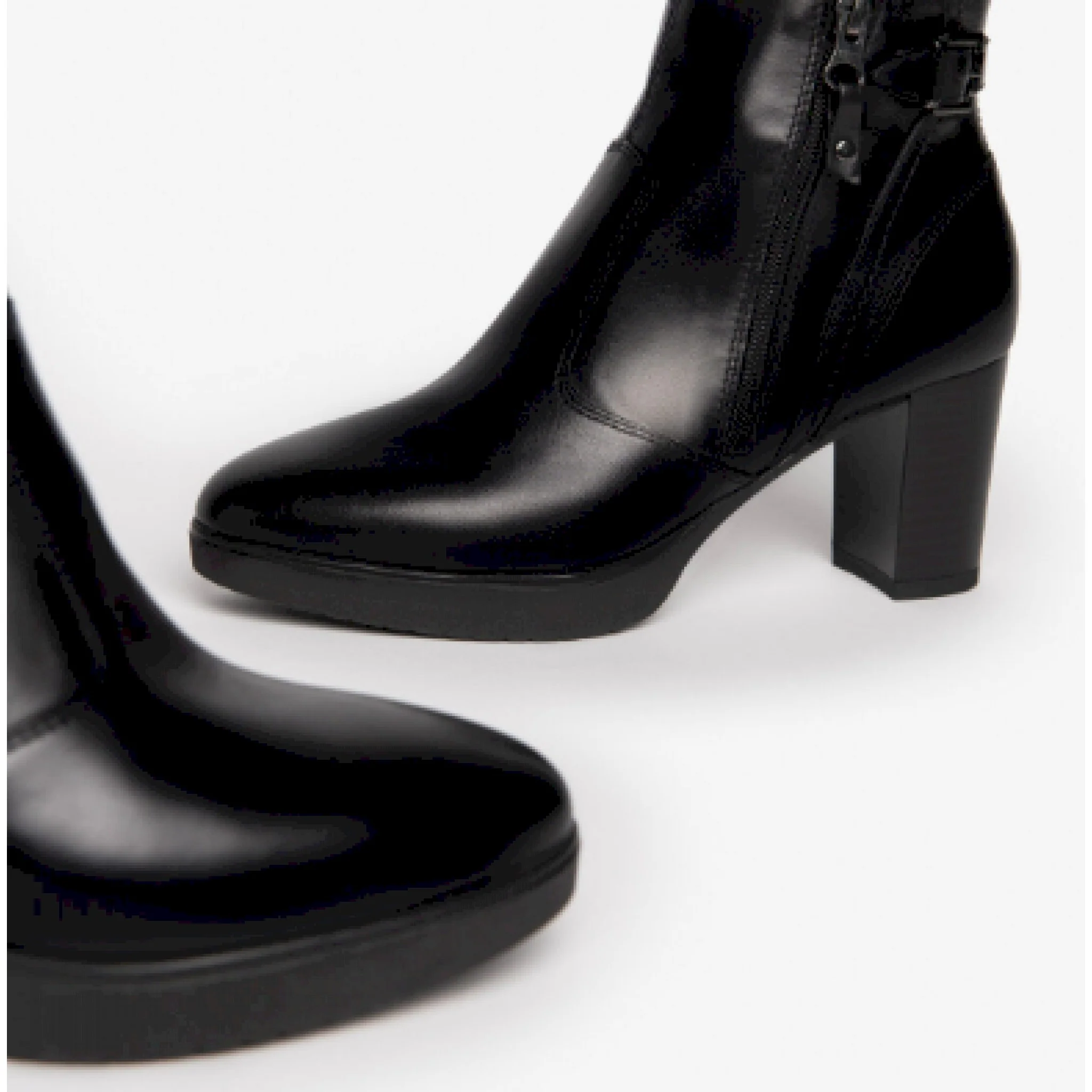 Nero giardini tronchetto donna tacco in pelle - immagine 3