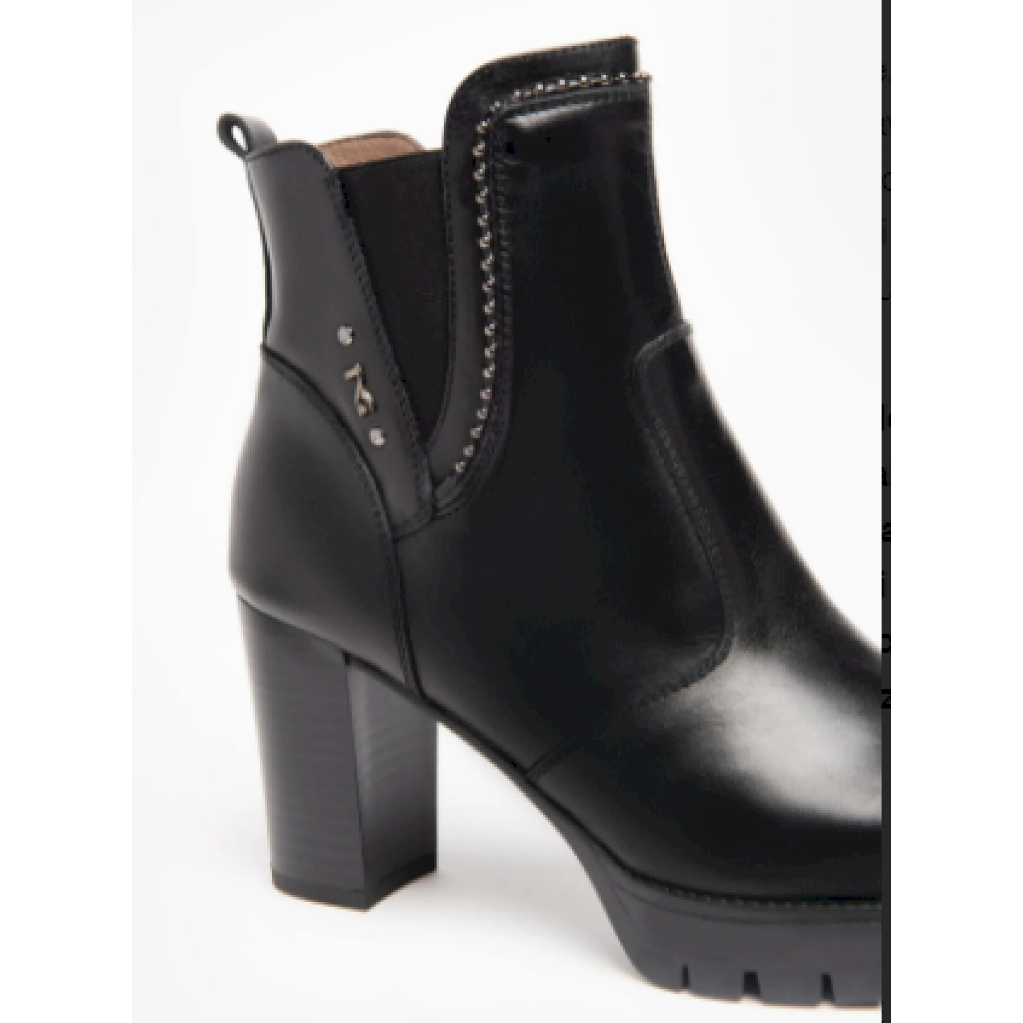 Nero giardini tronchetto donna tacco in pelle - immagine 5