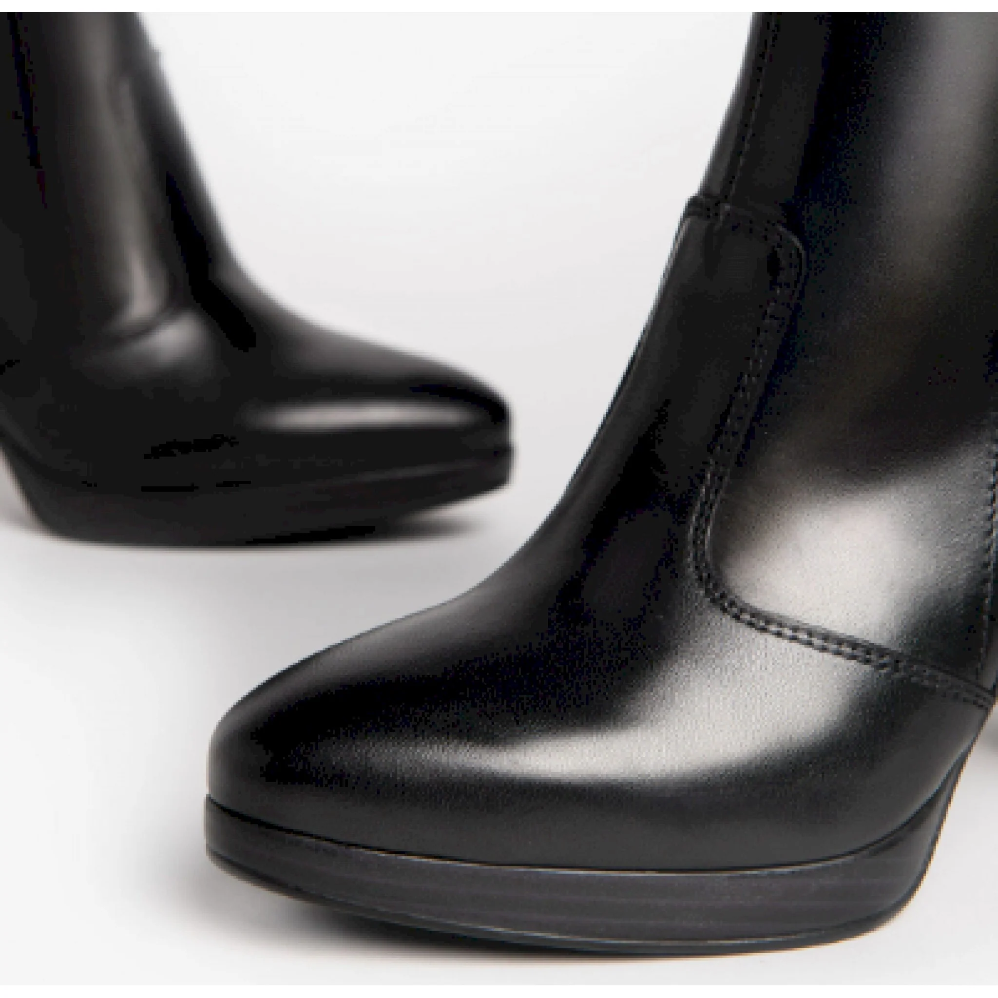 Nero giardini tronchetto donna tacco in pelle - immagine 4